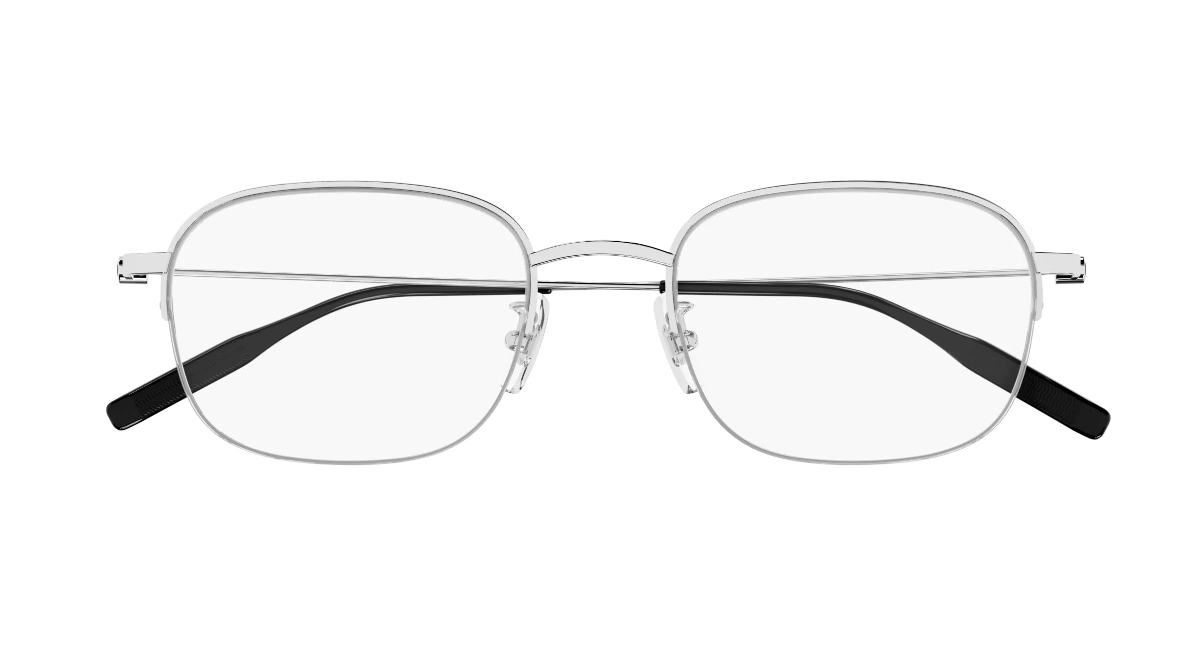 Montblanc MB0372OA 001 Montature da vista Titanio Argento Trasparente Rotonda - immagine 2