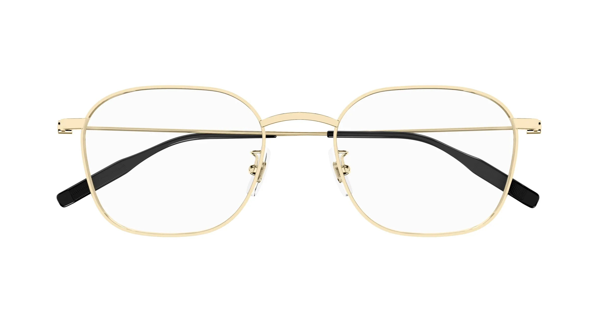 Montblanc MB0371OA 002 Montature da vista Titanio Oro Trasparente Squadrata - immagine 2