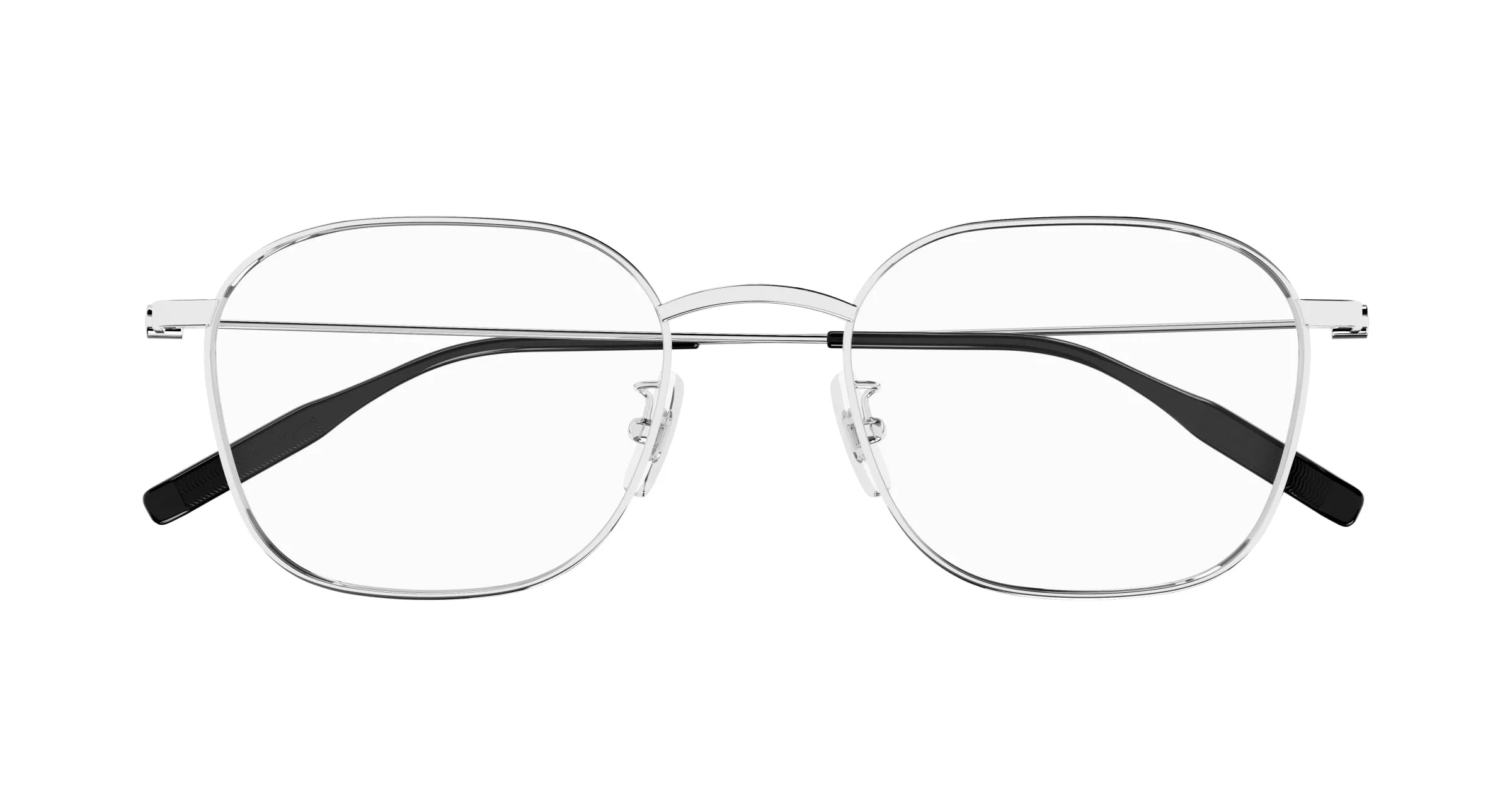 Montblanc MB0371OA 001 Montature da vista Titanio Argento Trasparente Squadrata - immagine 2