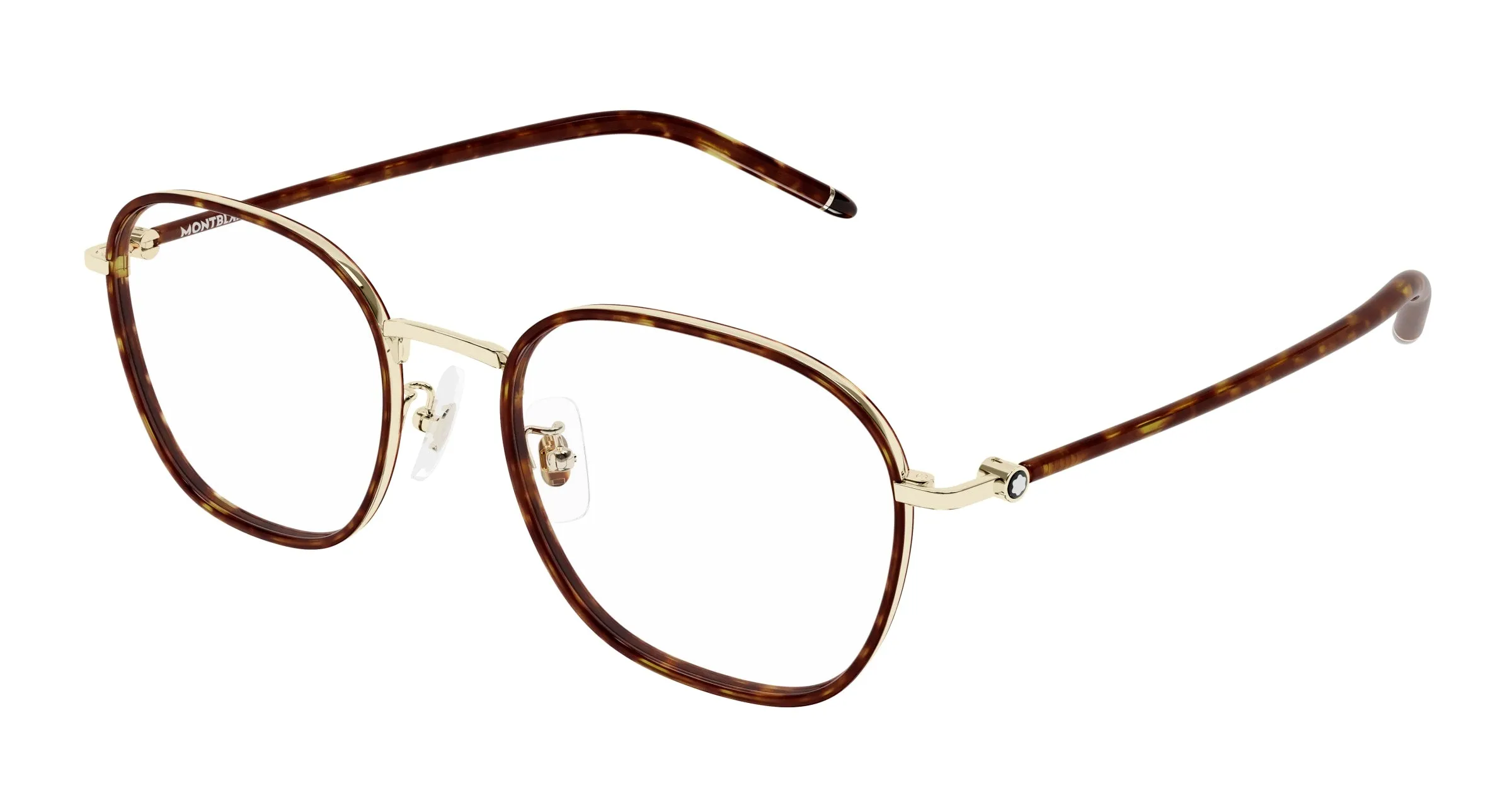 Montblanc MB0368OA 002 Montature da vista Metallo Oro Trasparente Squadrata - immagine 1