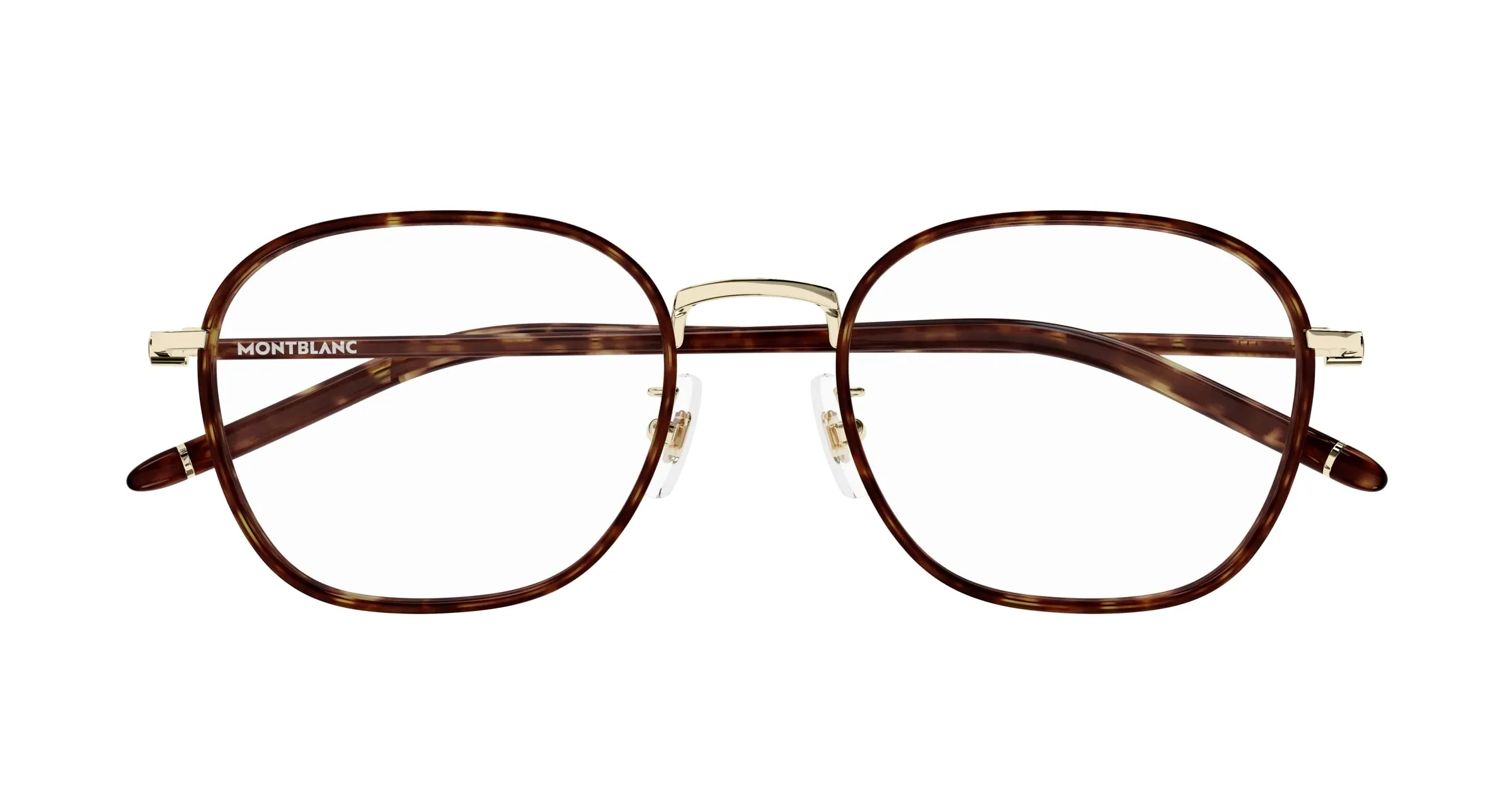 Montblanc MB0368OA 002 Montature da vista Metallo Oro Trasparente Squadrata - immagine 2