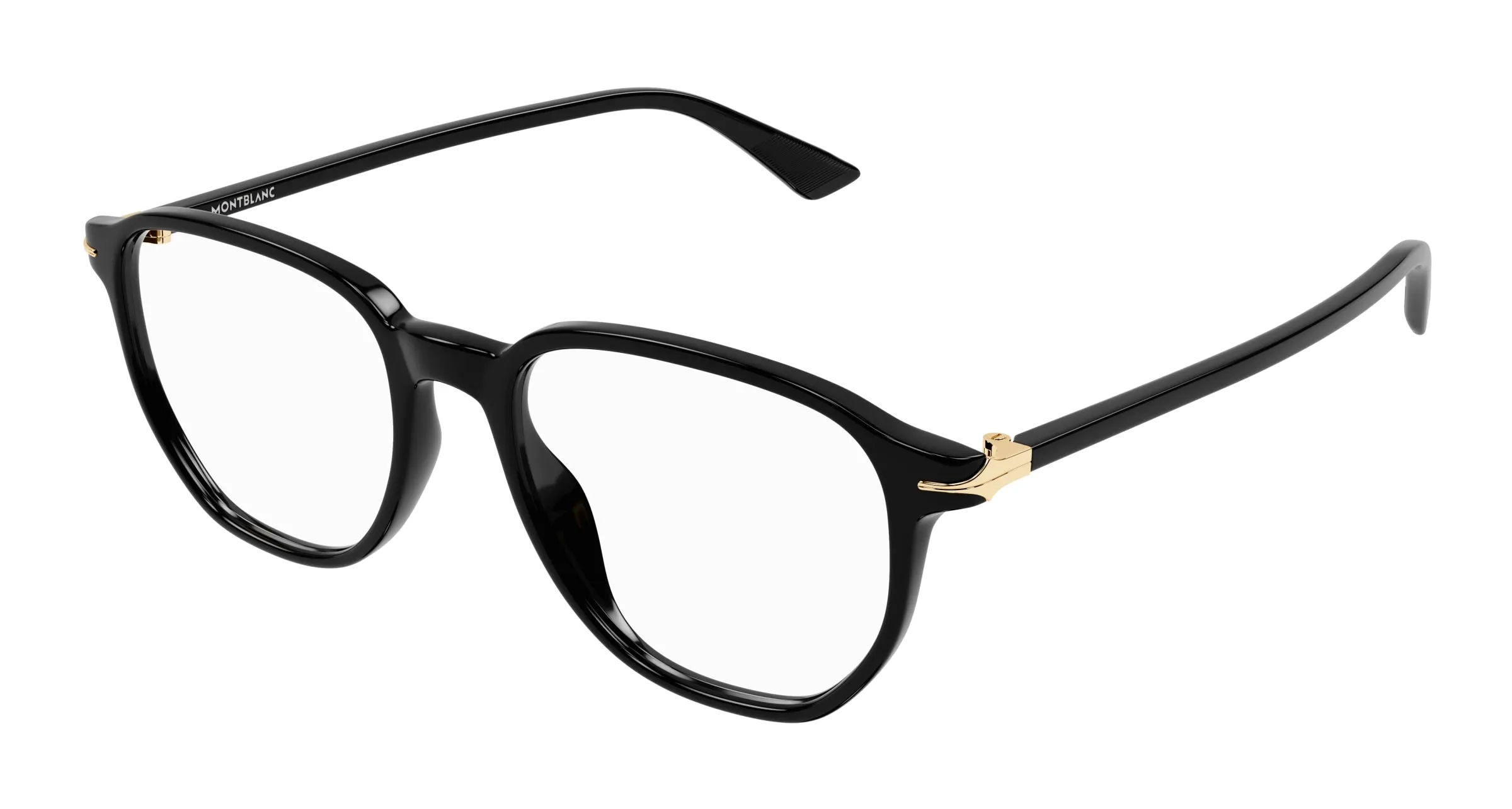 Montblanc MB0366O 001 Montature da vista Acetato Nero Trasparente Squadrata - immagine 1