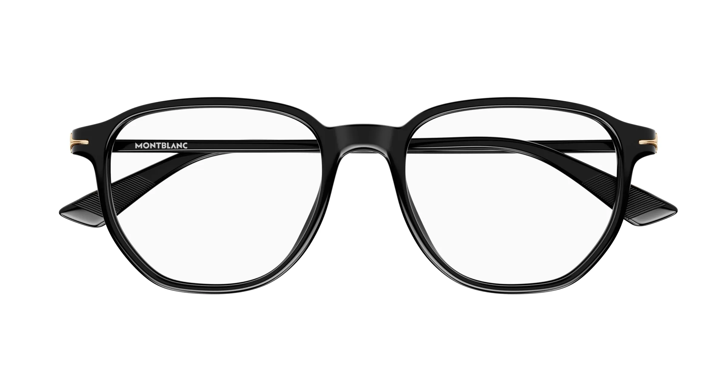 Montblanc MB0366O 001 Montature da vista Acetato Nero Trasparente Squadrata - immagine 2