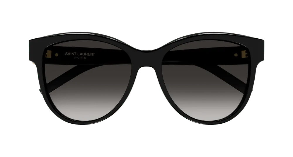 SAINT LAURENT SL M107 002 Occhiali da sole Acetato Nero Grigio Cat Eye Normale Sfumato - immagine 2