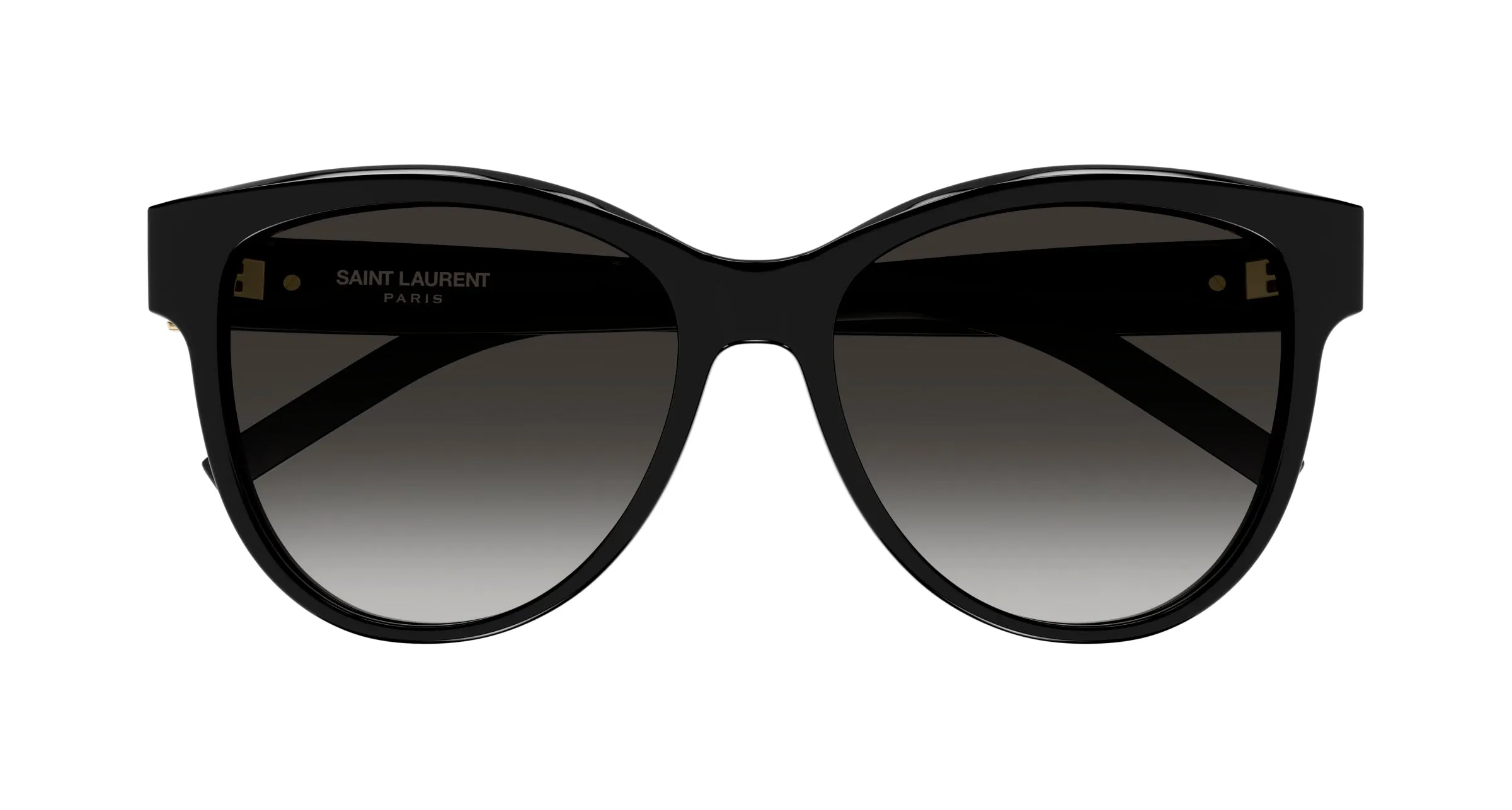 SAINT LAURENT SL M107 002 Occhiali da sole Acetato Nero Grigio Cat Eye Normale Sfumato - immagine 3