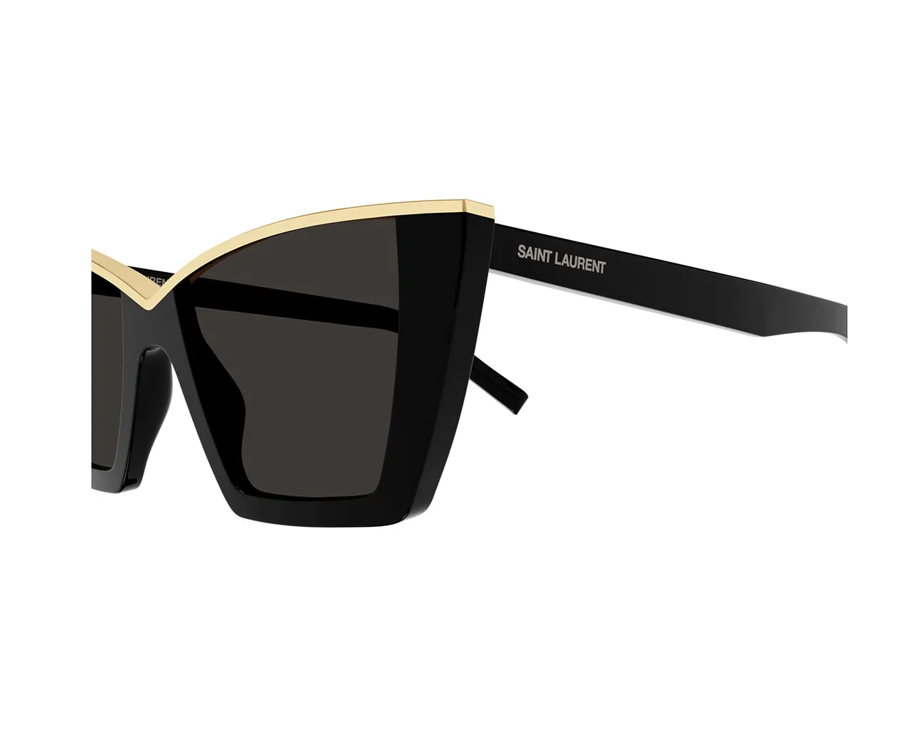 SAINT LAURENT SL 570 001 Occhiali da sole Acetato Nero Nero Cat Eye Normale - immagine 4
