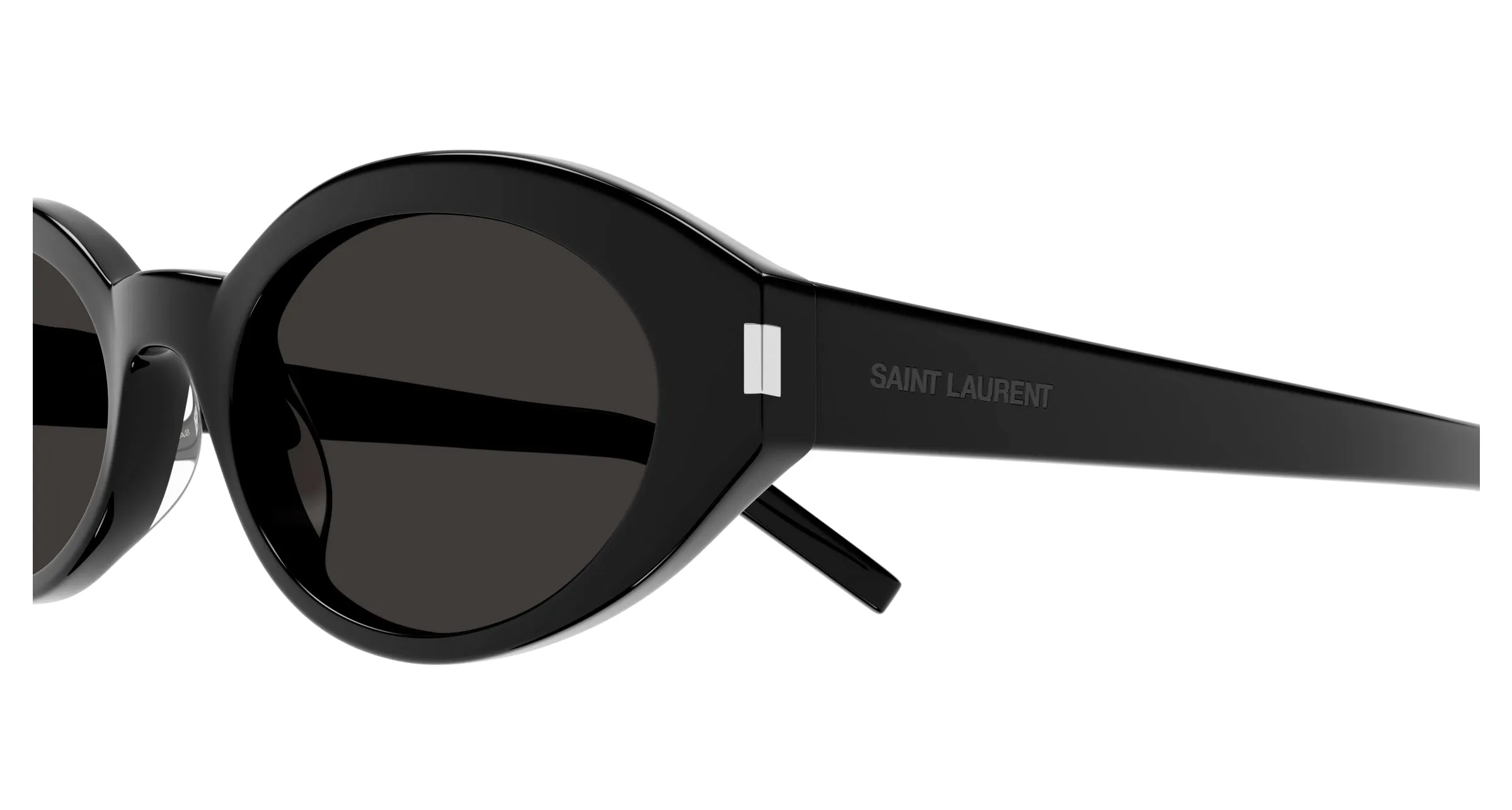 SAINT LAURENT SL 567 001 Occhiali da sole Acetato Nero Nero Rotonda Normale - immagine 3