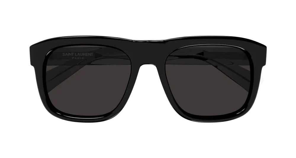 SAINT LAURENT Uomo SL 558 001 Occhiali da sole Acetato Nero Nero Squadrata Normale - immagine 2