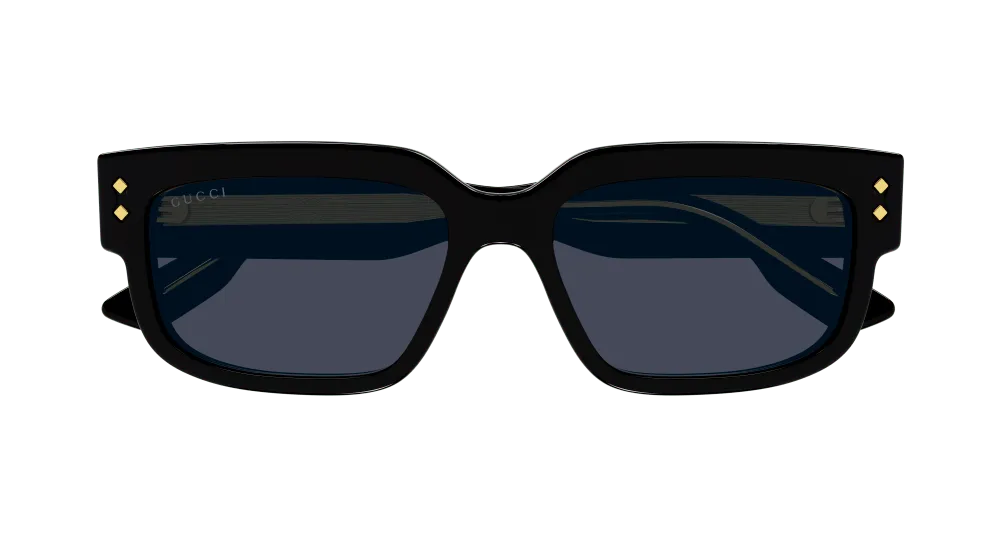 Gucci GG1218S 001 Occhiali da sole Acetato Nero Grigio Squadrata Normale - immagine 2