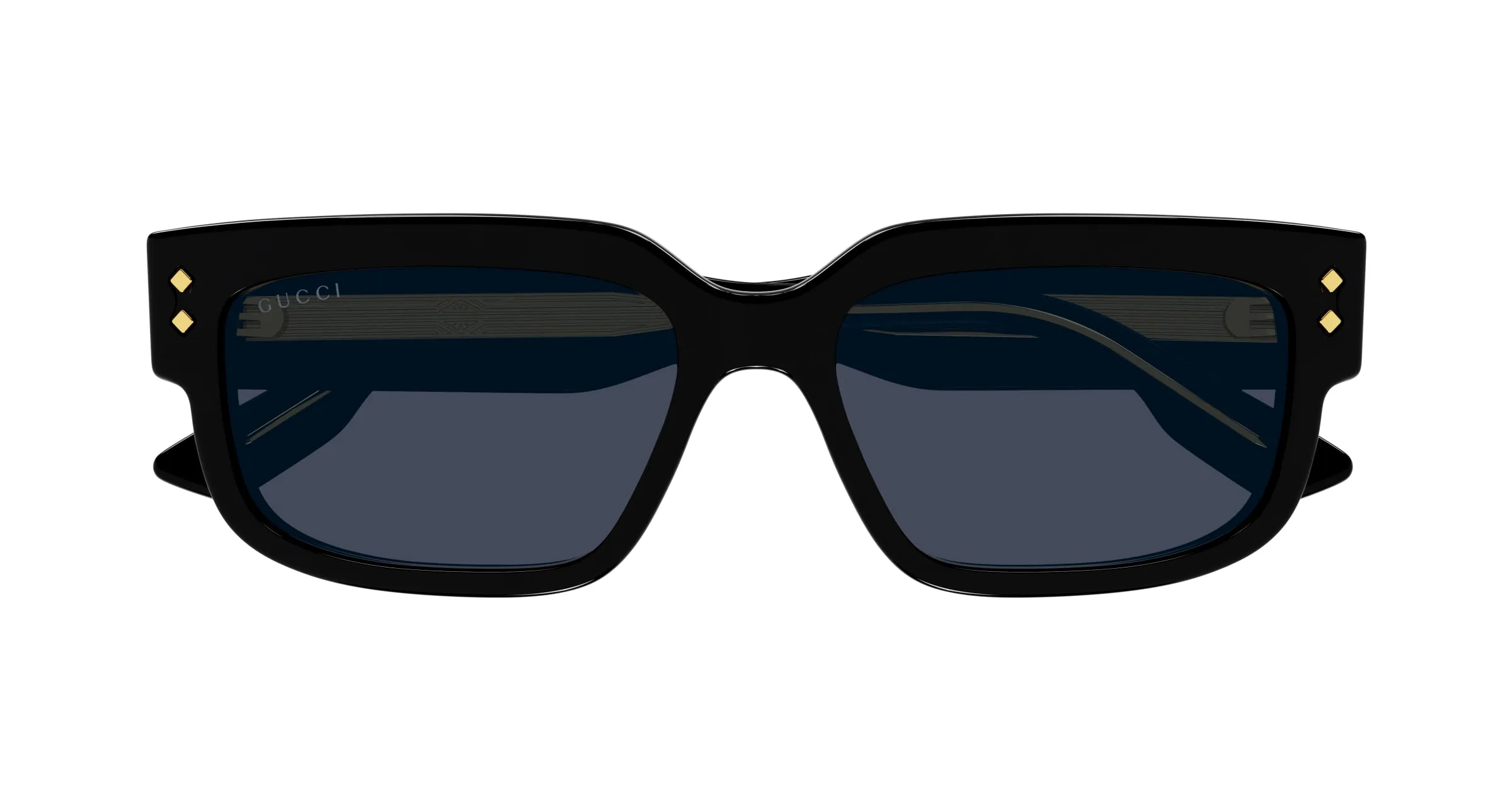 Gucci GG1218S 001 Occhiali da sole Acetato Nero Grigio Squadrata Normale - immagine 3
