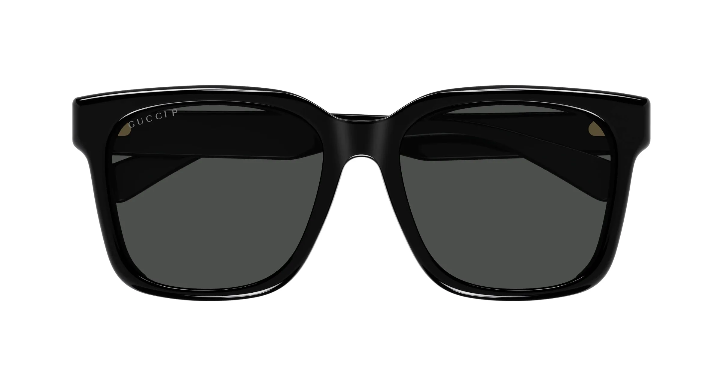 Gucci GG1175SK 001 Occhiali da sole Acetato Nero Grigio Squadrata Polarizzata - immagine 3