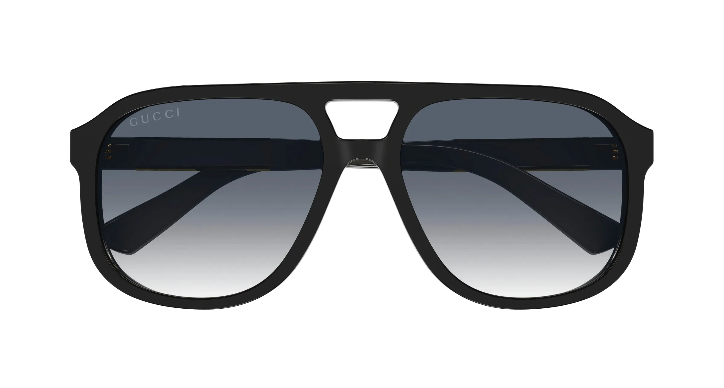 Gucci GG1188S 002 Occhiali da sole Acetato Nero Grigio Squadrata Normale Sfumato - immagine 3