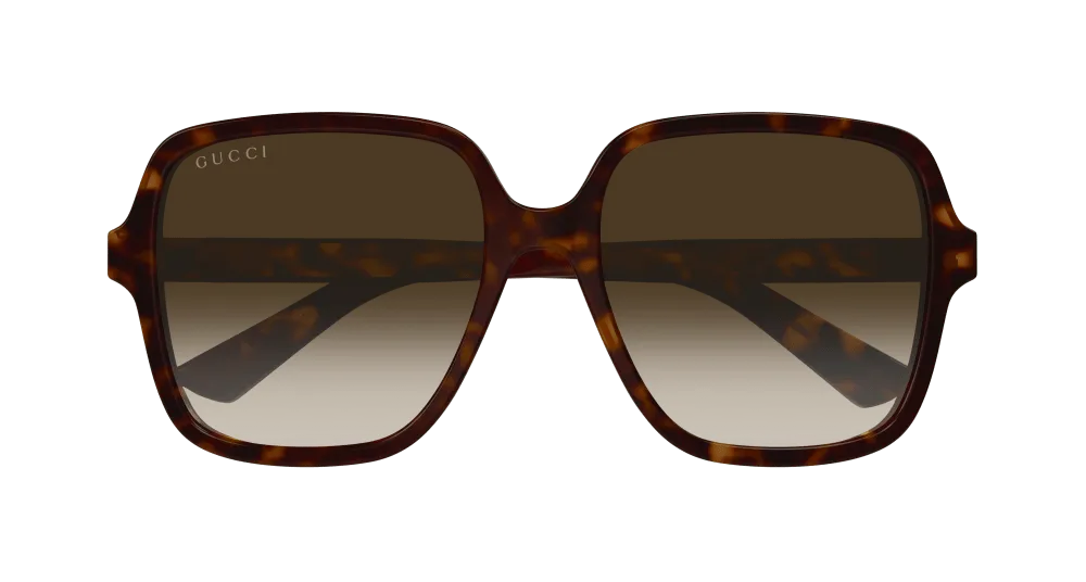 Gucci GG1189S 003 Occhiali da sole Acetato Havana Marrone Squadrata Normale Sfumato - immagine 2