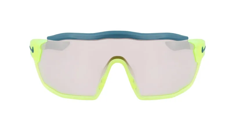 Nike NIKE SHOW X RUSH E DZ7369 702 Occhiali da sole Plastica Giallo Marrone Maschera Specchiate - immagine 2