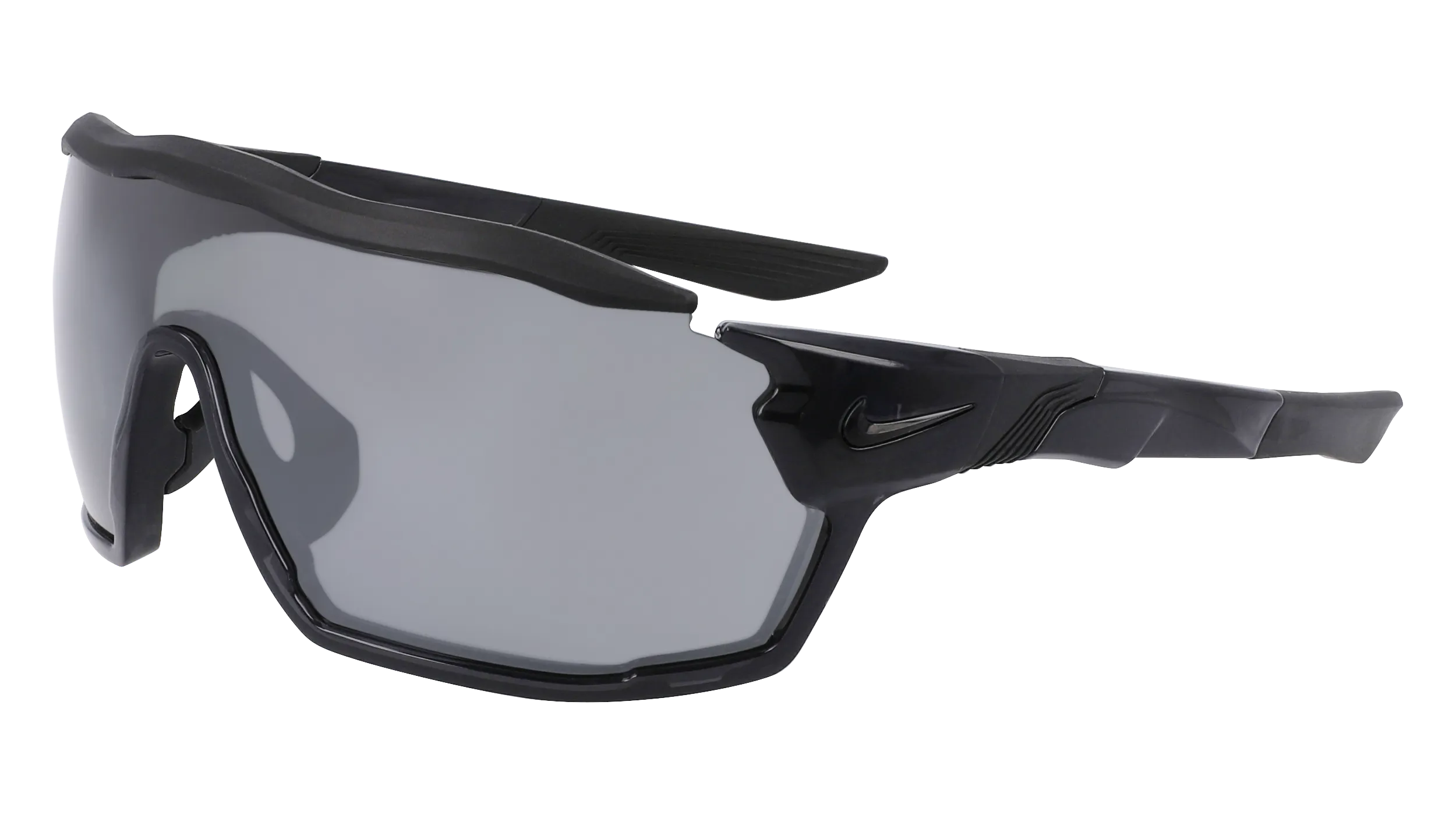 Nike NIKE SHOW X RUSH DZ7368 060 Occhiali da sole Bio-iniettato Grigio Grigio Maschera Normale Fotocromatiche - immagine 1