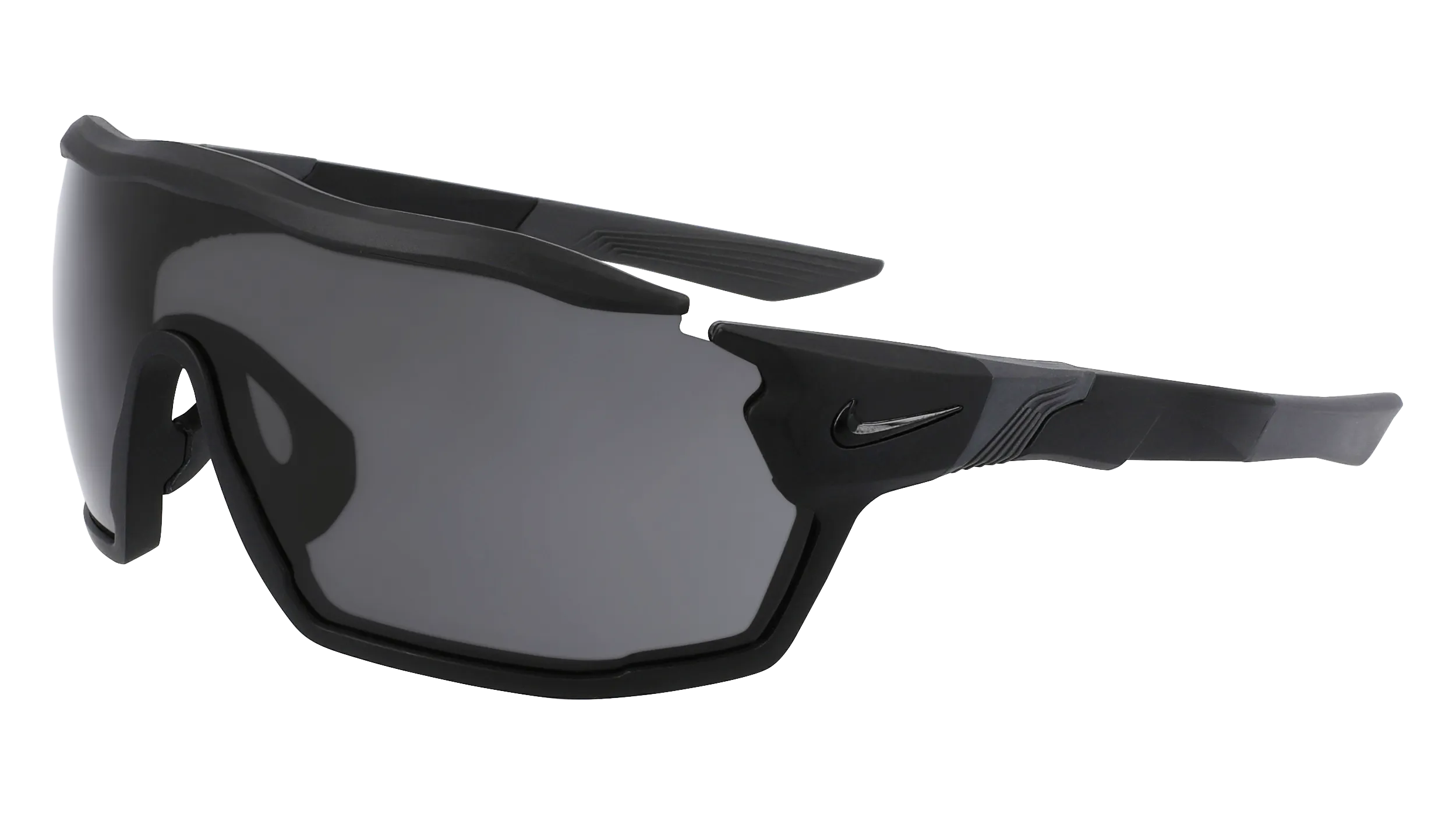 Nike NIKE SHOW X RUSH DZ7368 010 Occhiali da sole Bio-iniettato Nero Grigio Maschera Normale Fotocromatiche - immagine 1