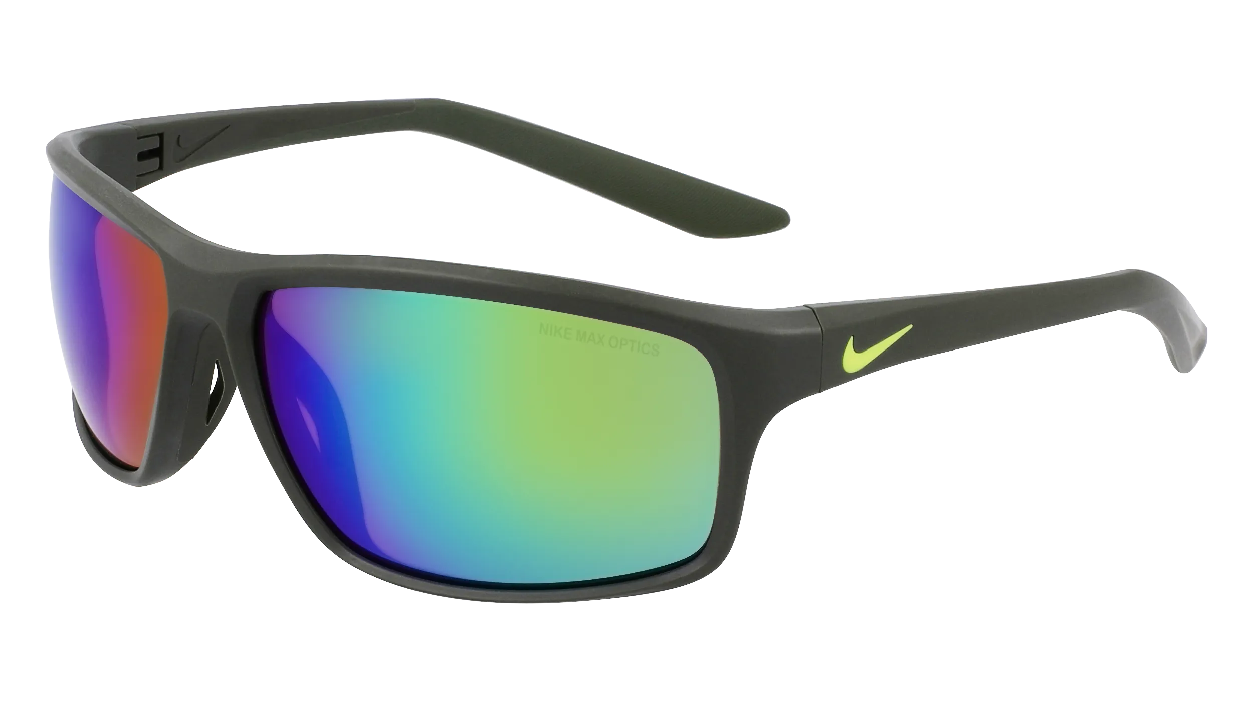 Nike NIKE ADRENALINE 22 M DV2155 355 Occhiali da sole Plastica Verde Verde Squadrata Specchiate Fotocromatiche - immagine 1
