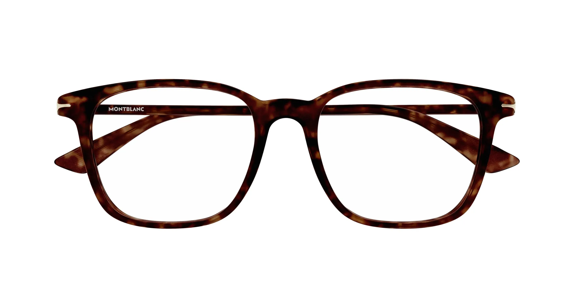 Montblanc MB0338O 007 Montature da vista Acetato Havana Trasparente Squadrata - immagine 2