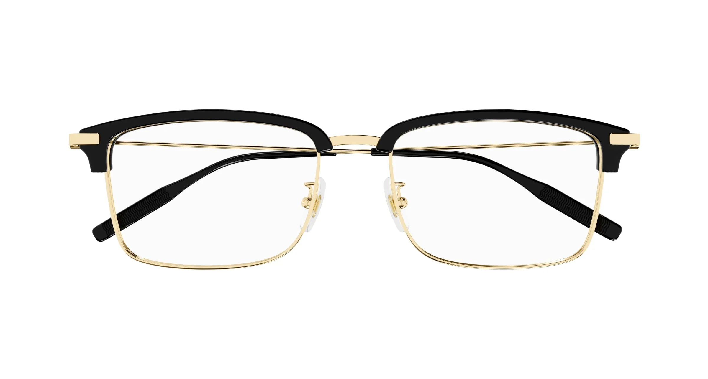 Montblanc MB0318OA 002 Montature da vista Acetato Nero Trasparente Rotonda - immagine 2