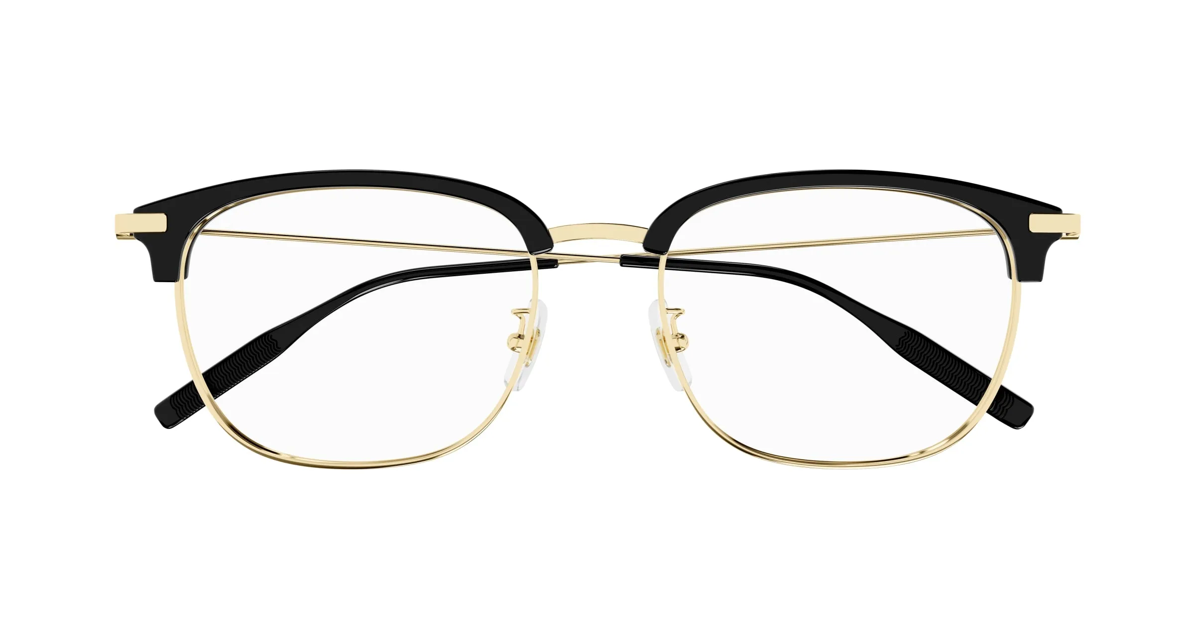 Montblanc MB0316OA 002 Montature da vista Acetato Nero Trasparente Squadrata - immagine 2
