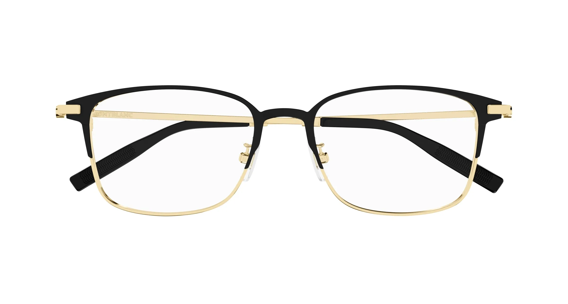 Montblanc MB0314OA 002 Montature da vista Titanio Nero Trasparente Squadrata - immagine 2