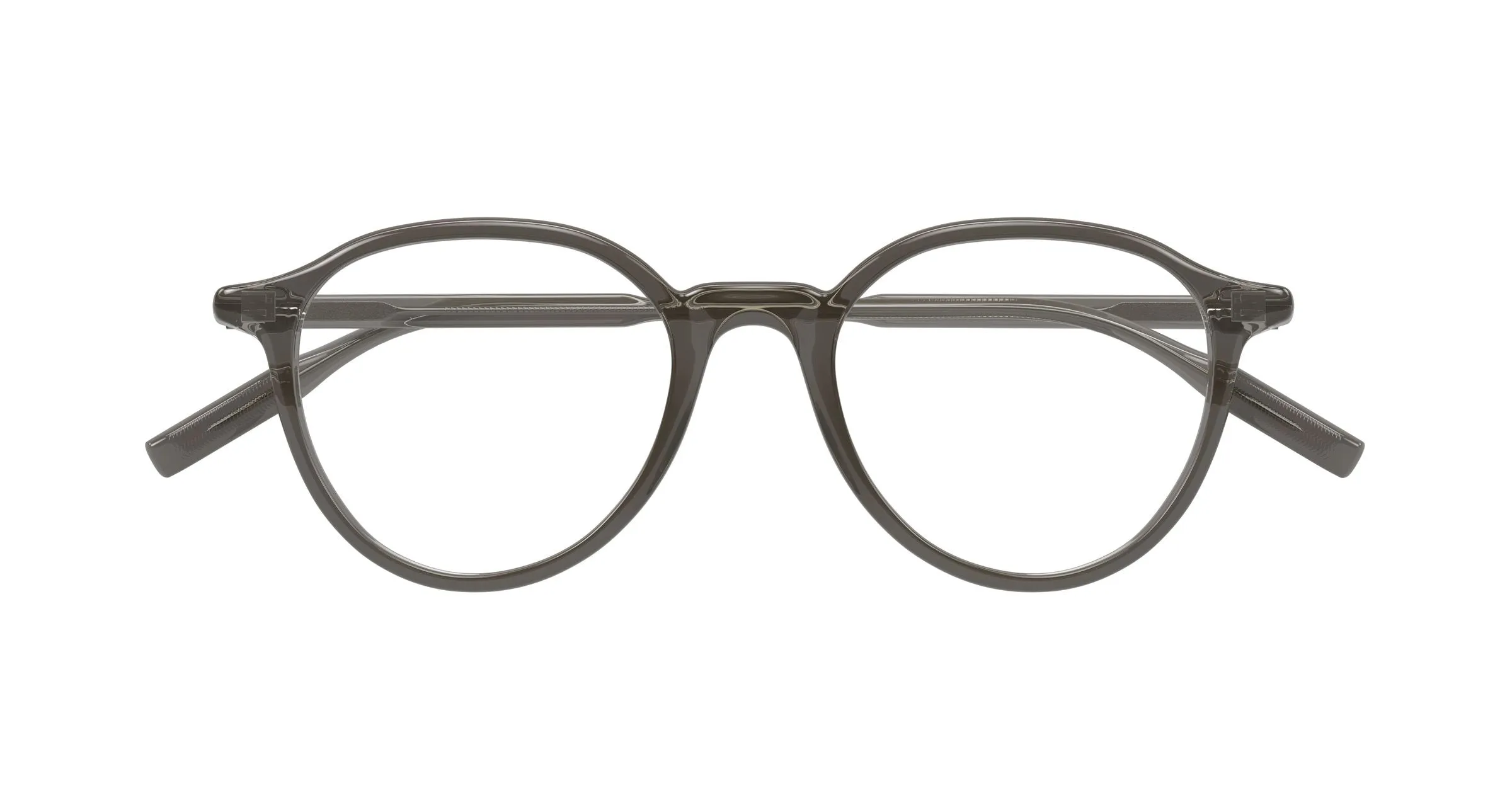 Montblanc MB0291O 010 Montature da vista Acetato Grigio Trasparente Rotonda - immagine 2