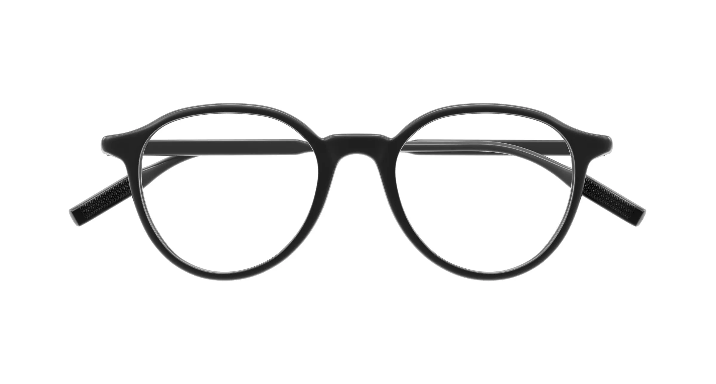 Montblanc MB0291O 009 Montature da vista Acetato Nero Trasparente Rotonda - immagine 2