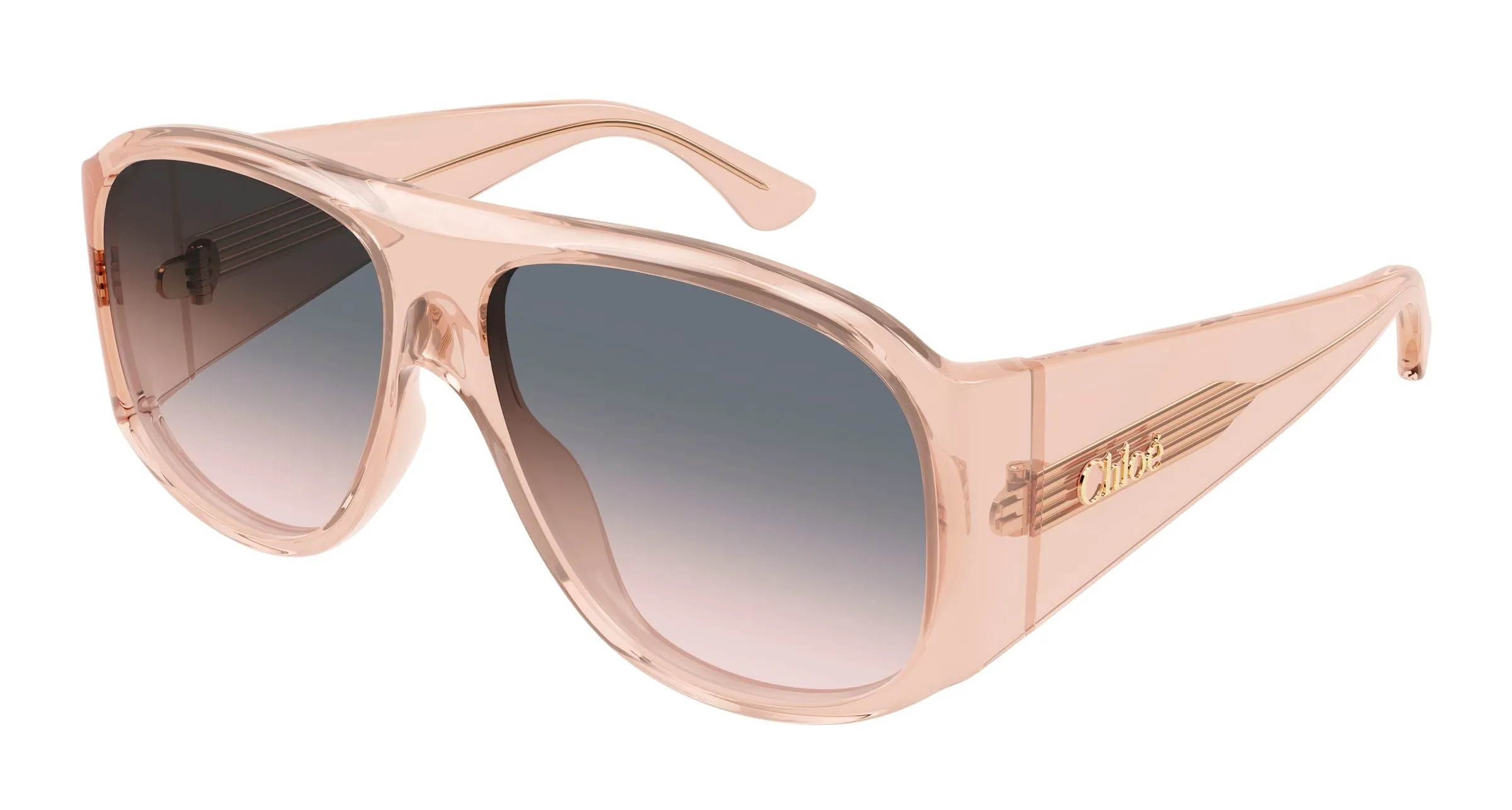 Chloé CH0347S 006 Occhiali da sole Acetato Arancione Grigio Pilot - immagine 1