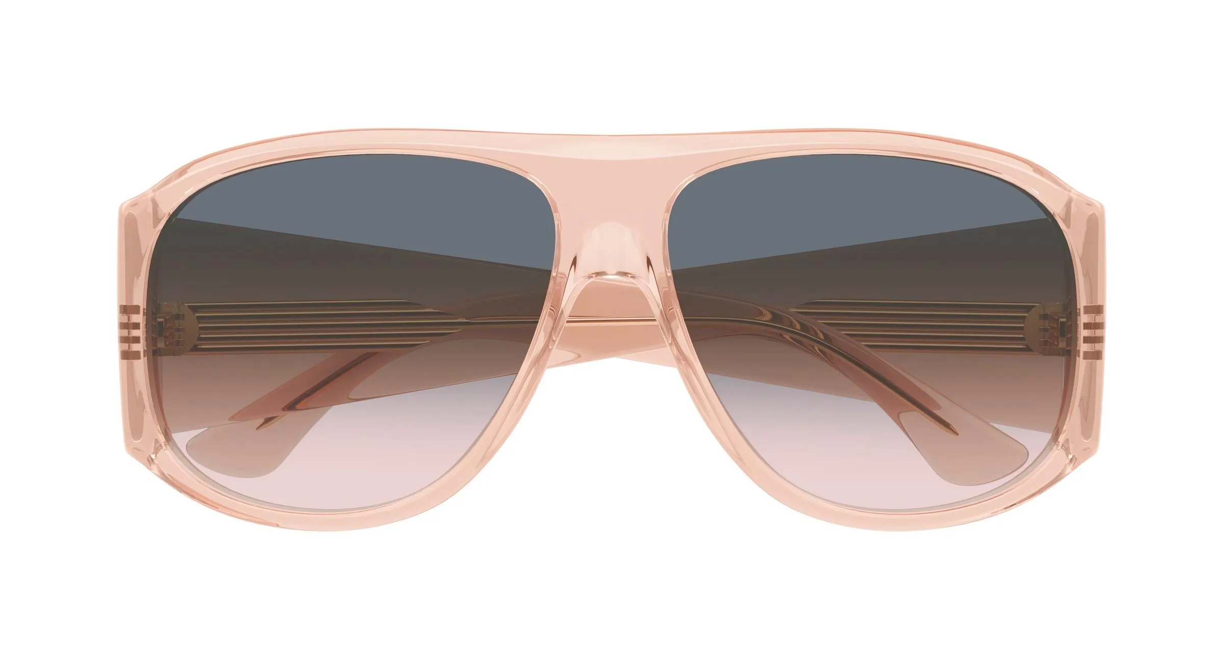 Chloé CH0347S 006 Occhiali da sole Acetato Arancione Grigio Pilot - immagine 2
