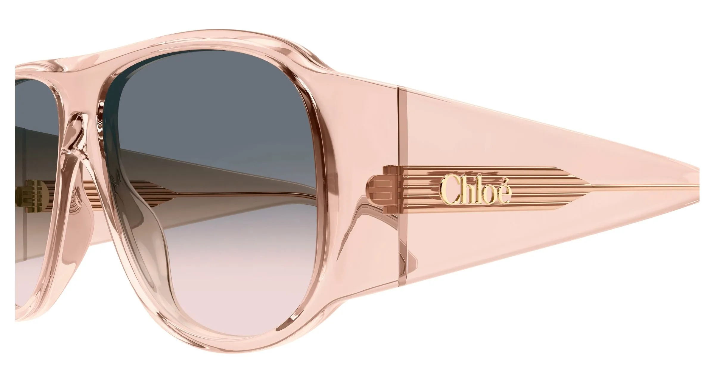 Chloé CH0347S 006 Occhiali da sole Acetato Arancione Grigio Pilot - immagine 3