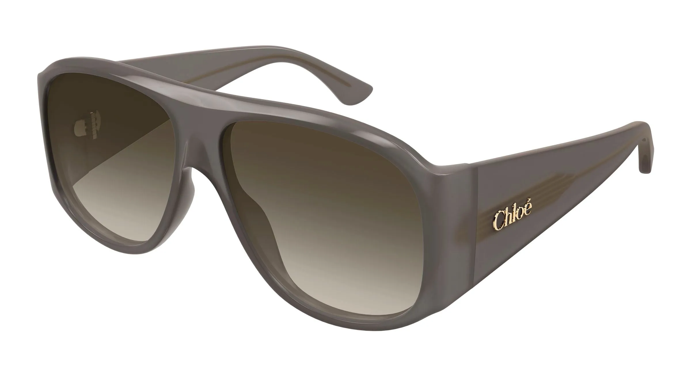 Chloé CH0347S 004 Occhiali da sole Acetato Grigio Grigio Pilot - immagine 1