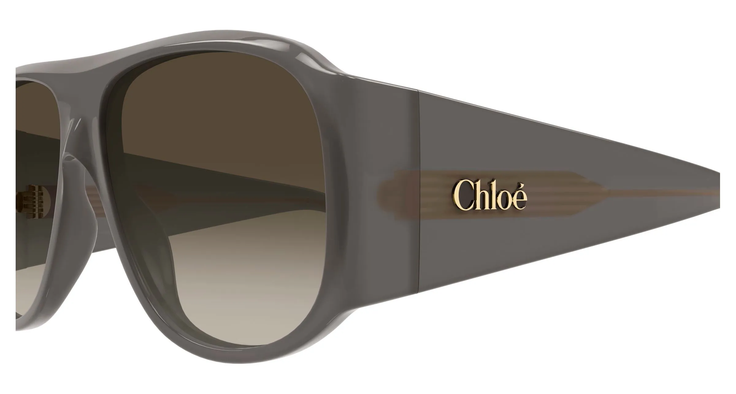 Chloé CH0347S 004 Occhiali da sole Acetato Grigio Grigio Pilot - immagine 3