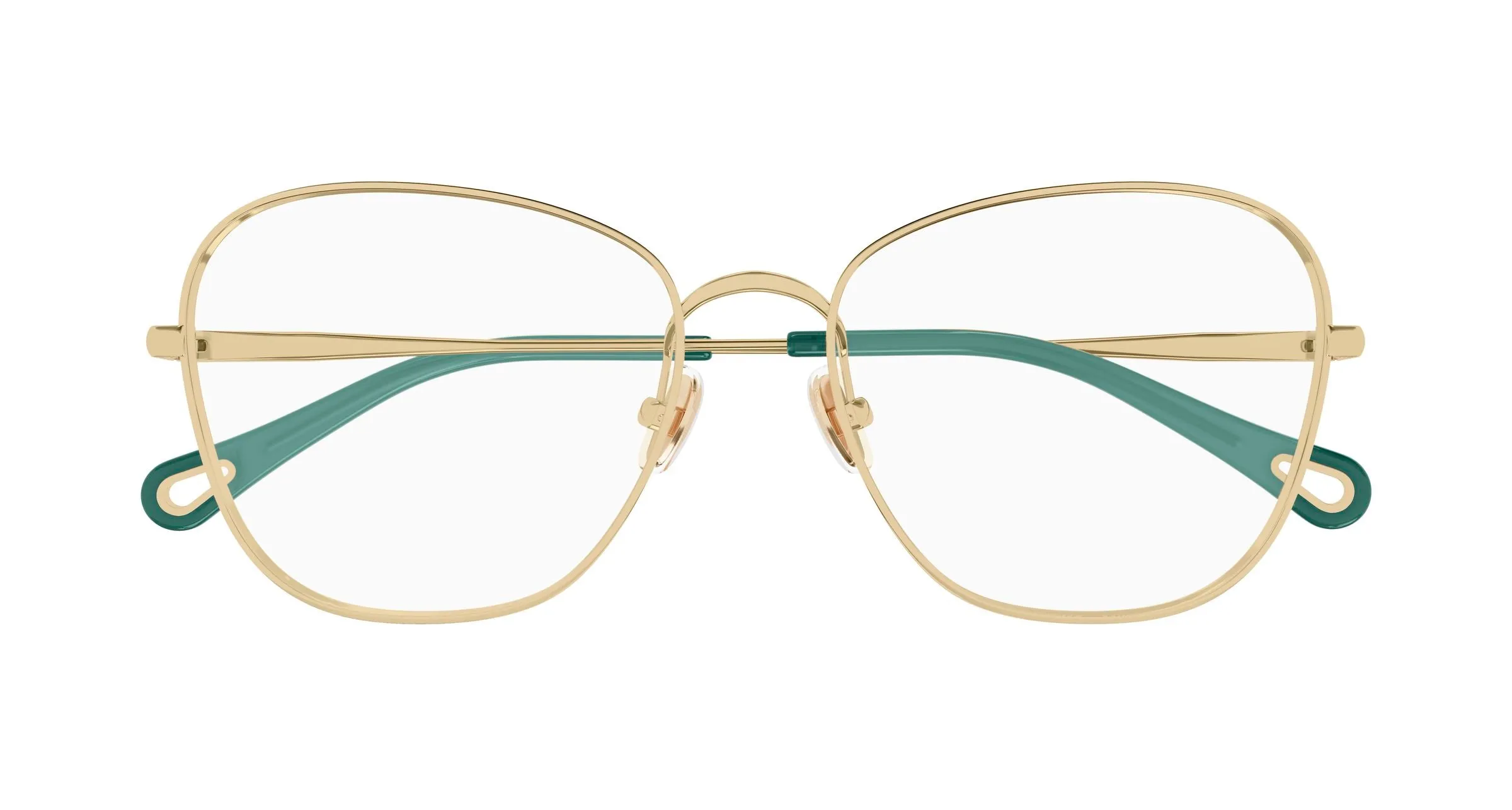 Chloé CH0344O 003 Montature da vista Metallo Oro Trasparente Cat Eye - immagine 2