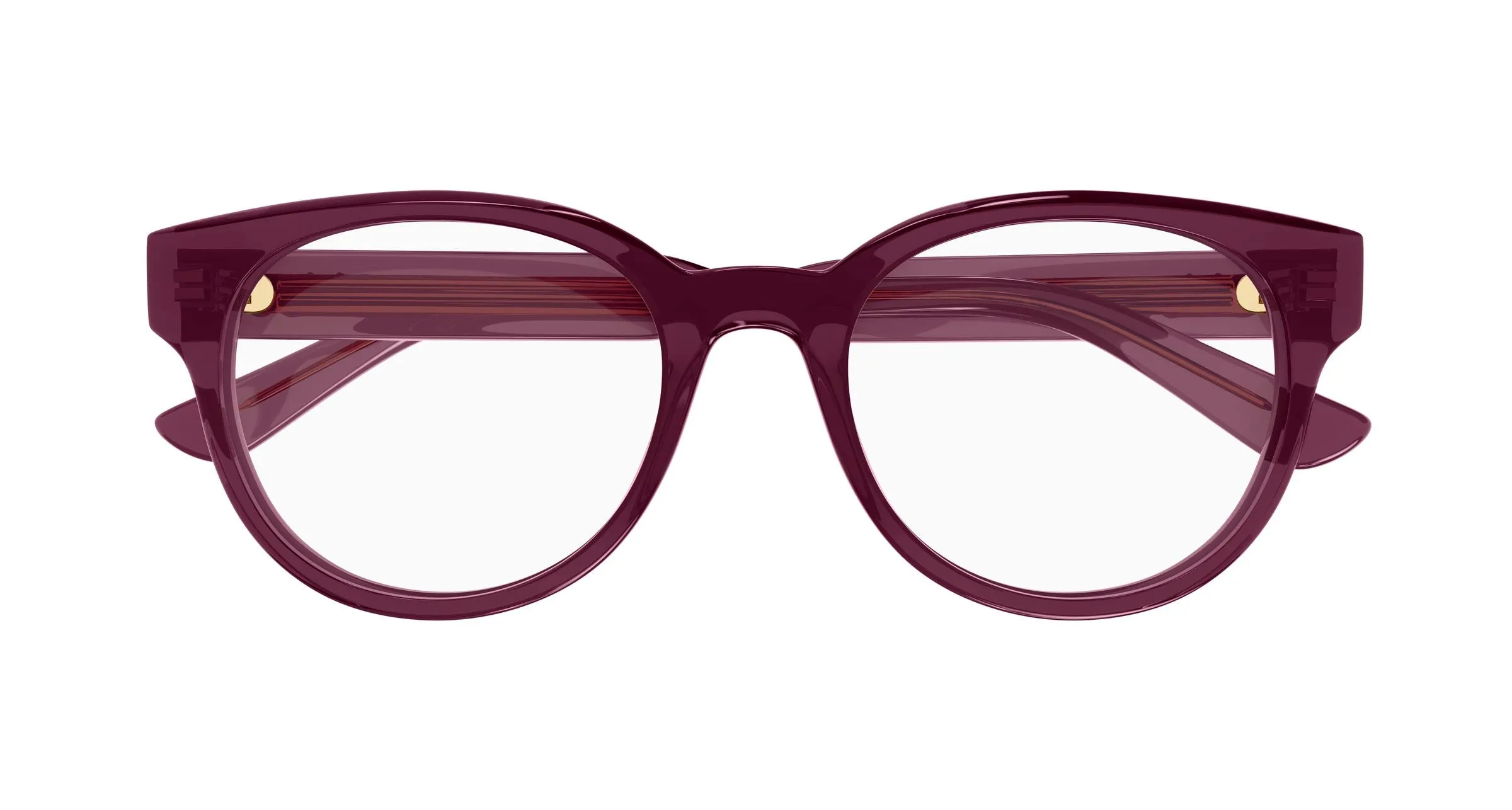 Chloé CH0343OA 005 Montature da vista Acetato Bordeaux Trasparente Rotonda - immagine 2