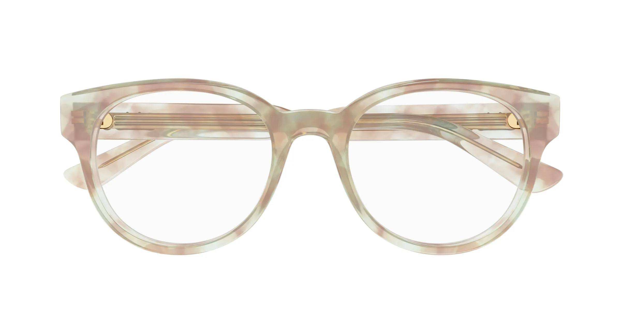 Chloé CH0343OA 004 Montature da vista Acetato Havana Trasparente Rotonda - immagine 2