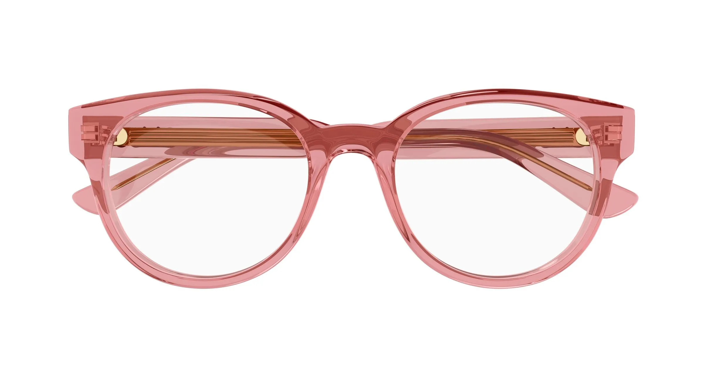 Chloé CH0343OA 003 Montature da vista Acetato Rosa Trasparente Rotonda - immagine 2
