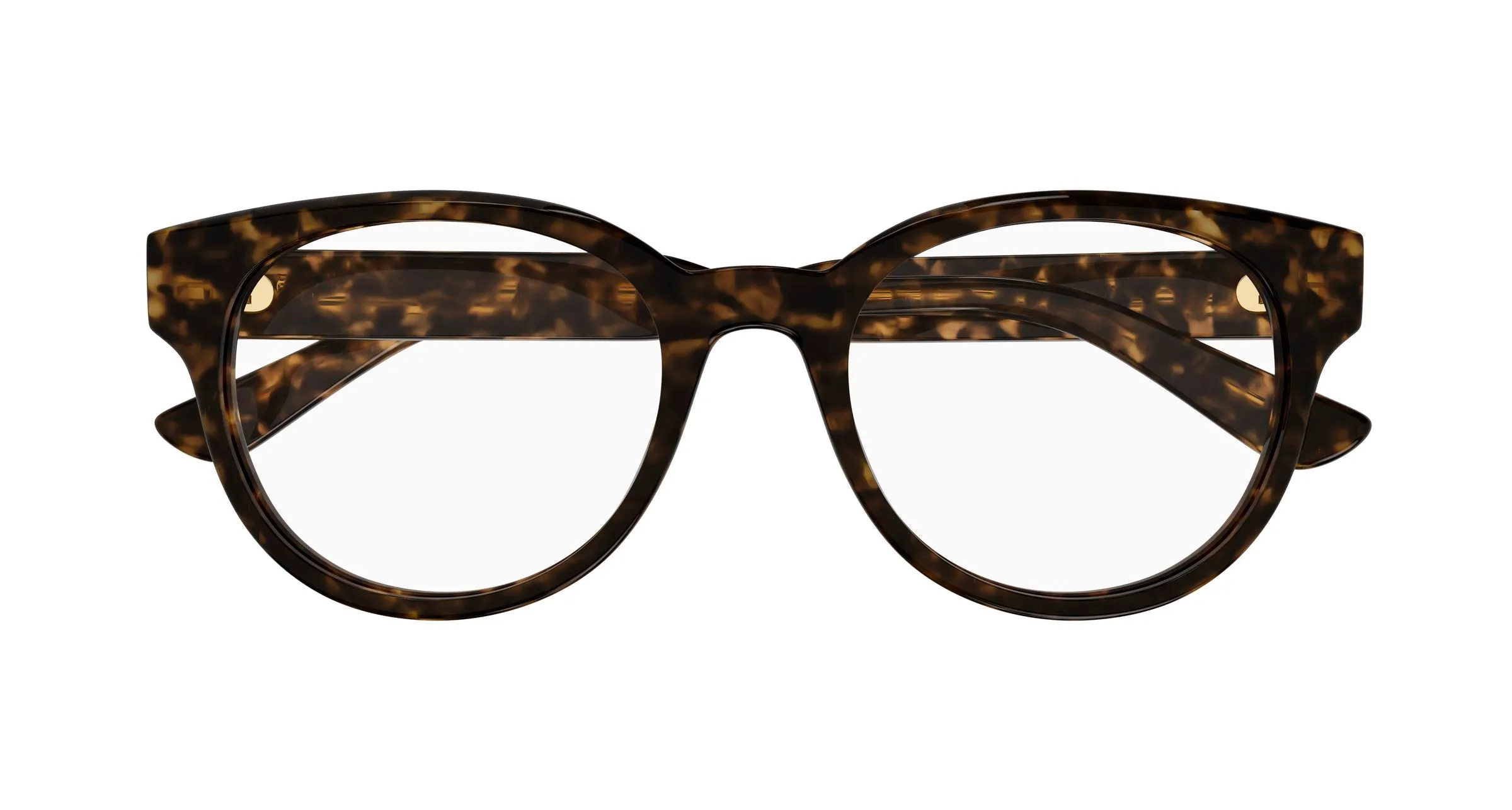 Chloé CH0343OA 002 Montature da vista Acetato Havana Trasparente Rotonda - immagine 2
