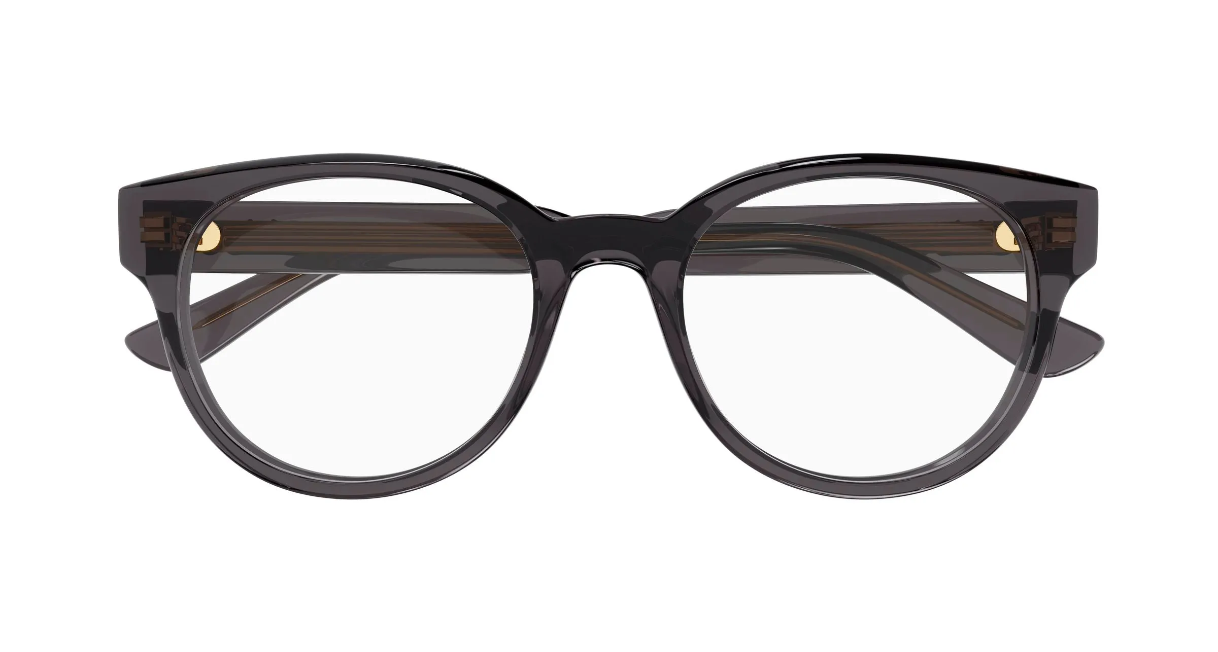 Chloé CH0343OA 001 Montature da vista Acetato Grigio Trasparente Rotonda - immagine 2