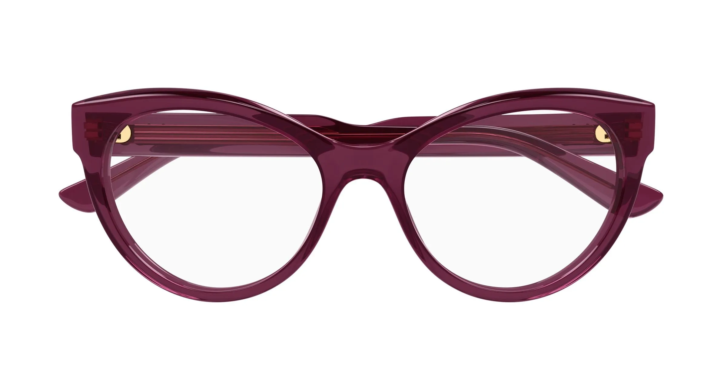 Chloé CH0342O 005 Montature da vista Acetato Bordeaux Trasparente Cat Eye - immagine 2