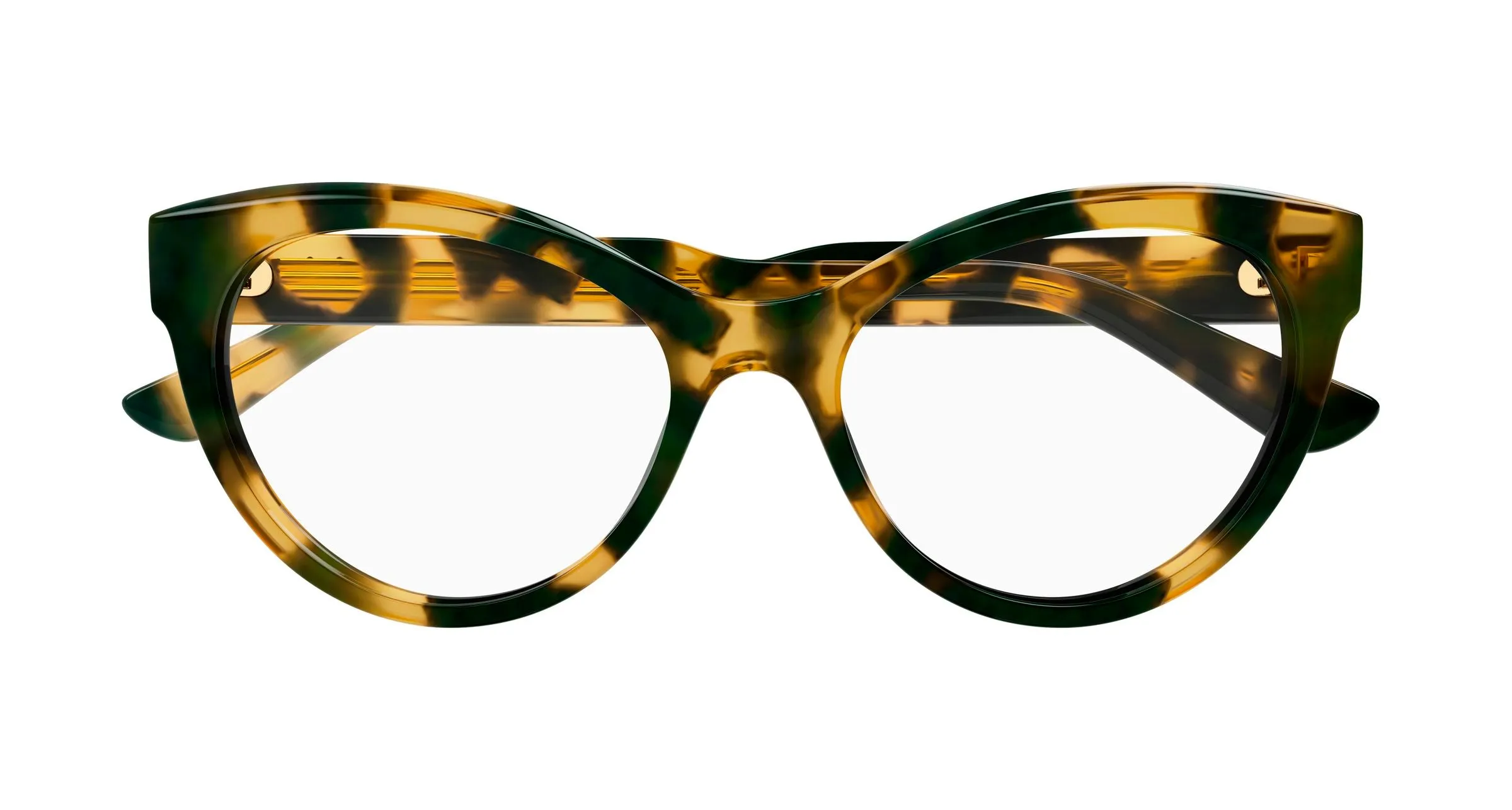 Chloé CH0342O 002 Montature da vista Acetato Havana Trasparente Cat Eye - immagine 2