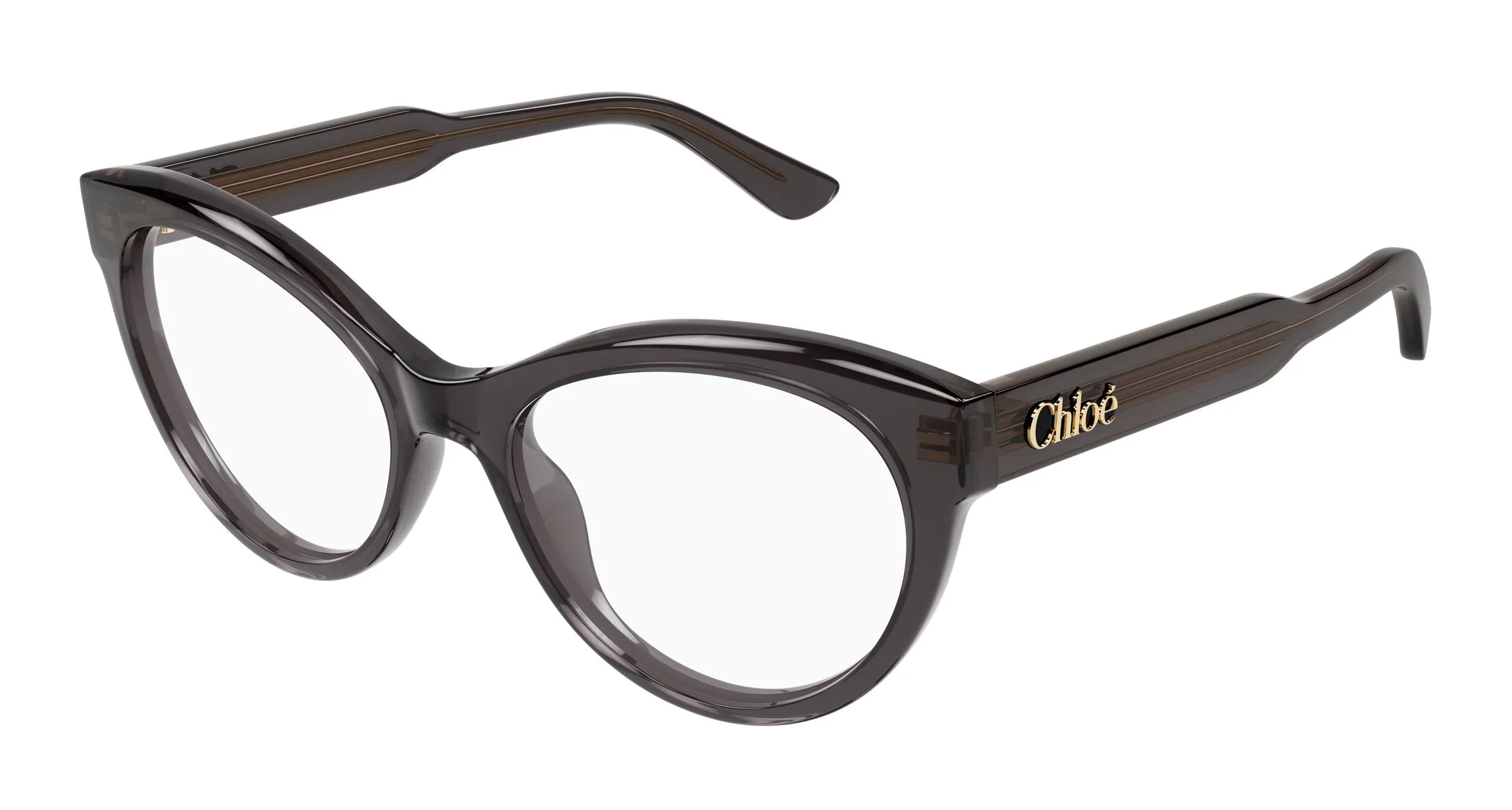 Chloé CH0342O 001 Montature da vista Acetato Grigio Trasparente Cat Eye - immagine 1