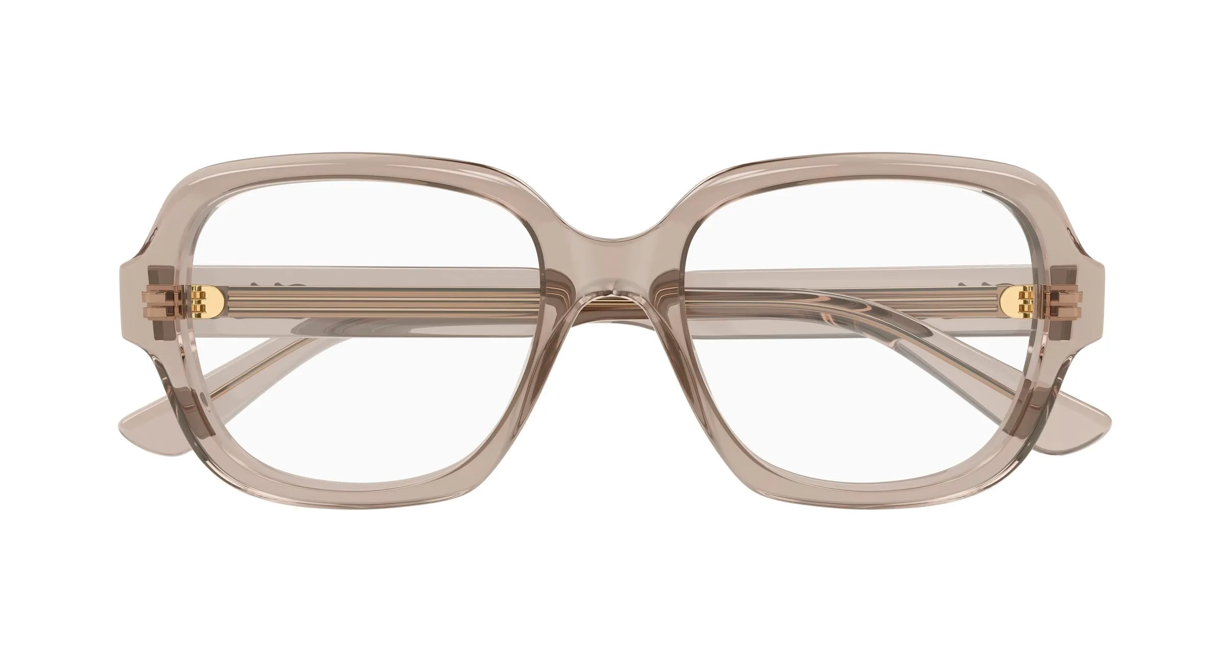 Chloé CH0341O 004 Montature da vista Acetato Marrone Trasparente Geometrica - immagine 2