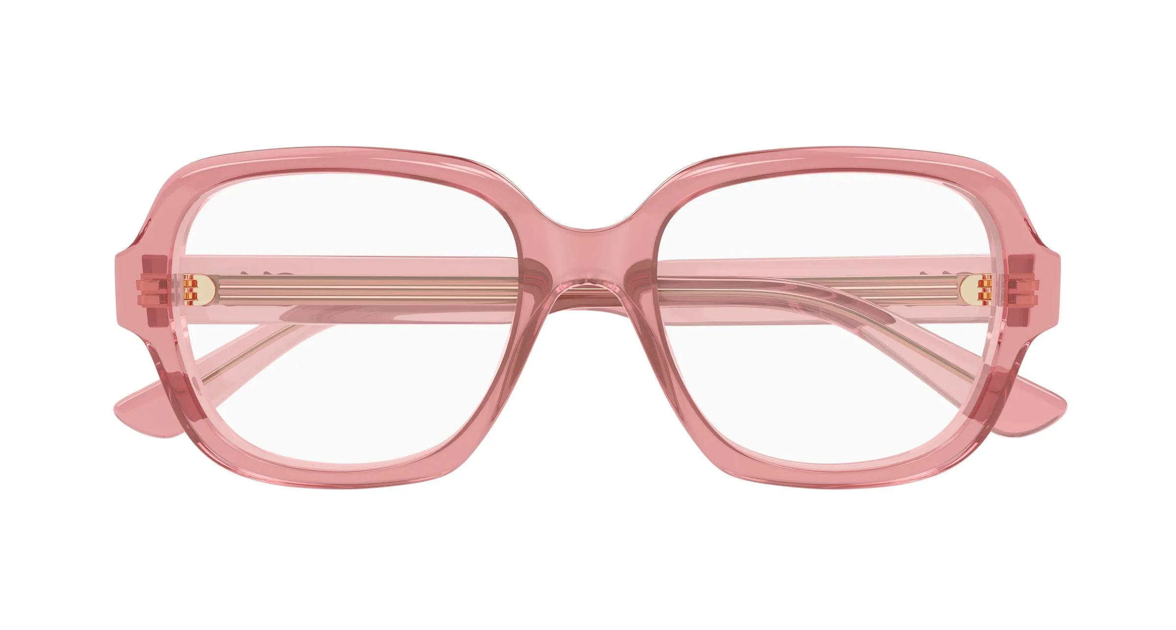 Chloé CH0341O 003 Montature da vista Acetato Rosa Trasparente Geometrica - immagine 2