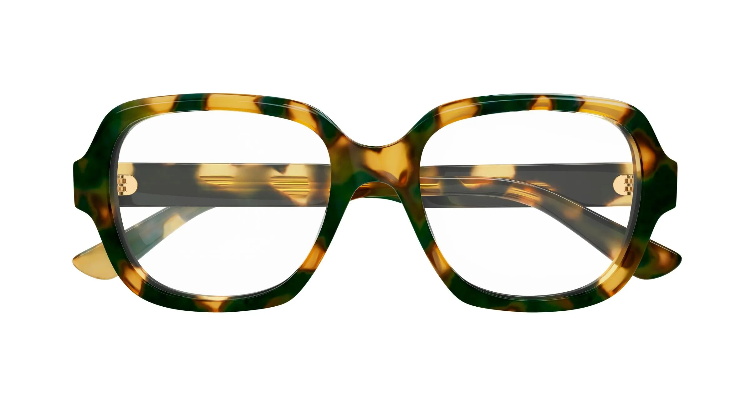 Chloé CH0341O 002 Montature da vista Acetato Havana Trasparente Geometrica - immagine 2