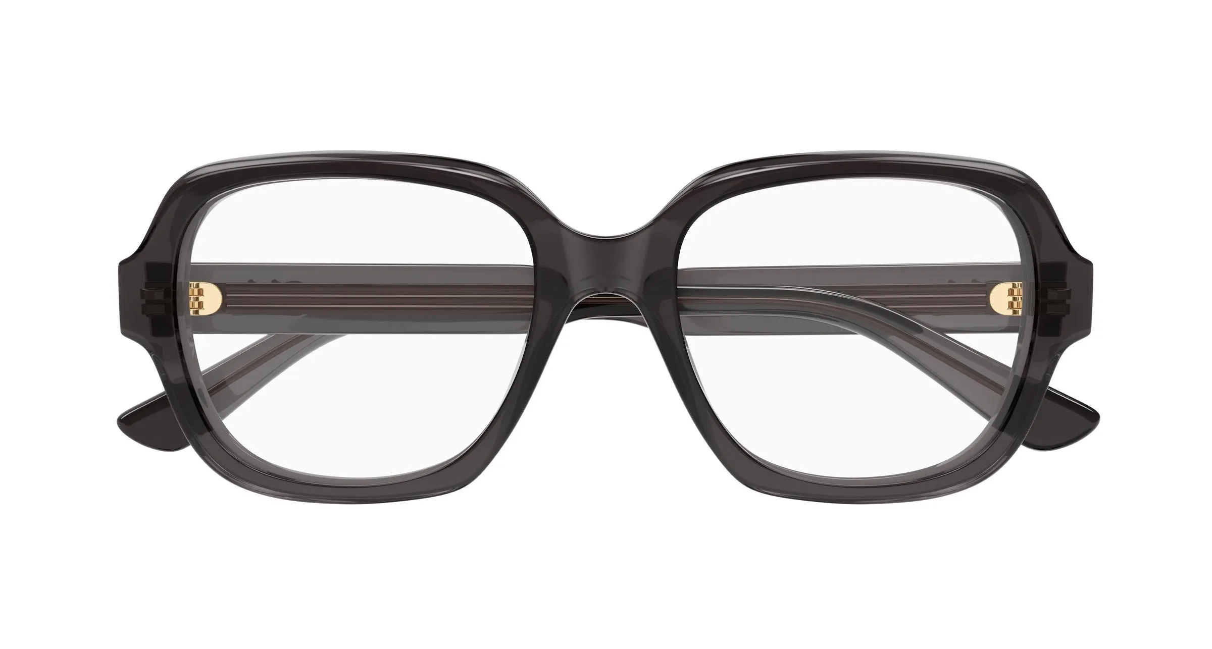 Chloé CH0341O 001 Montature da vista Acetato Grigio Trasparente Geometrica - immagine 2