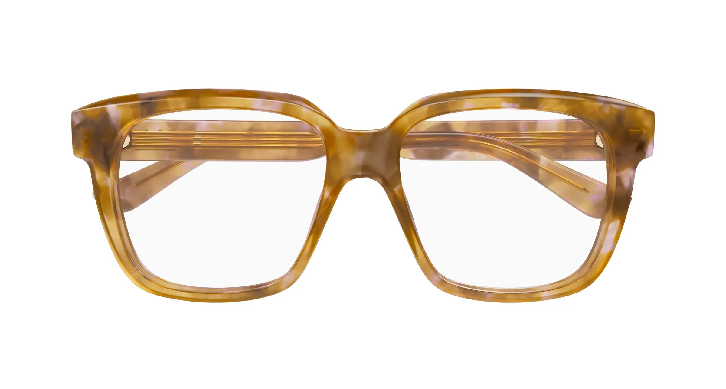 Chloé CH0340O 010 Montature da vista Acetato Havana Trasparente Geometrica - immagine 2