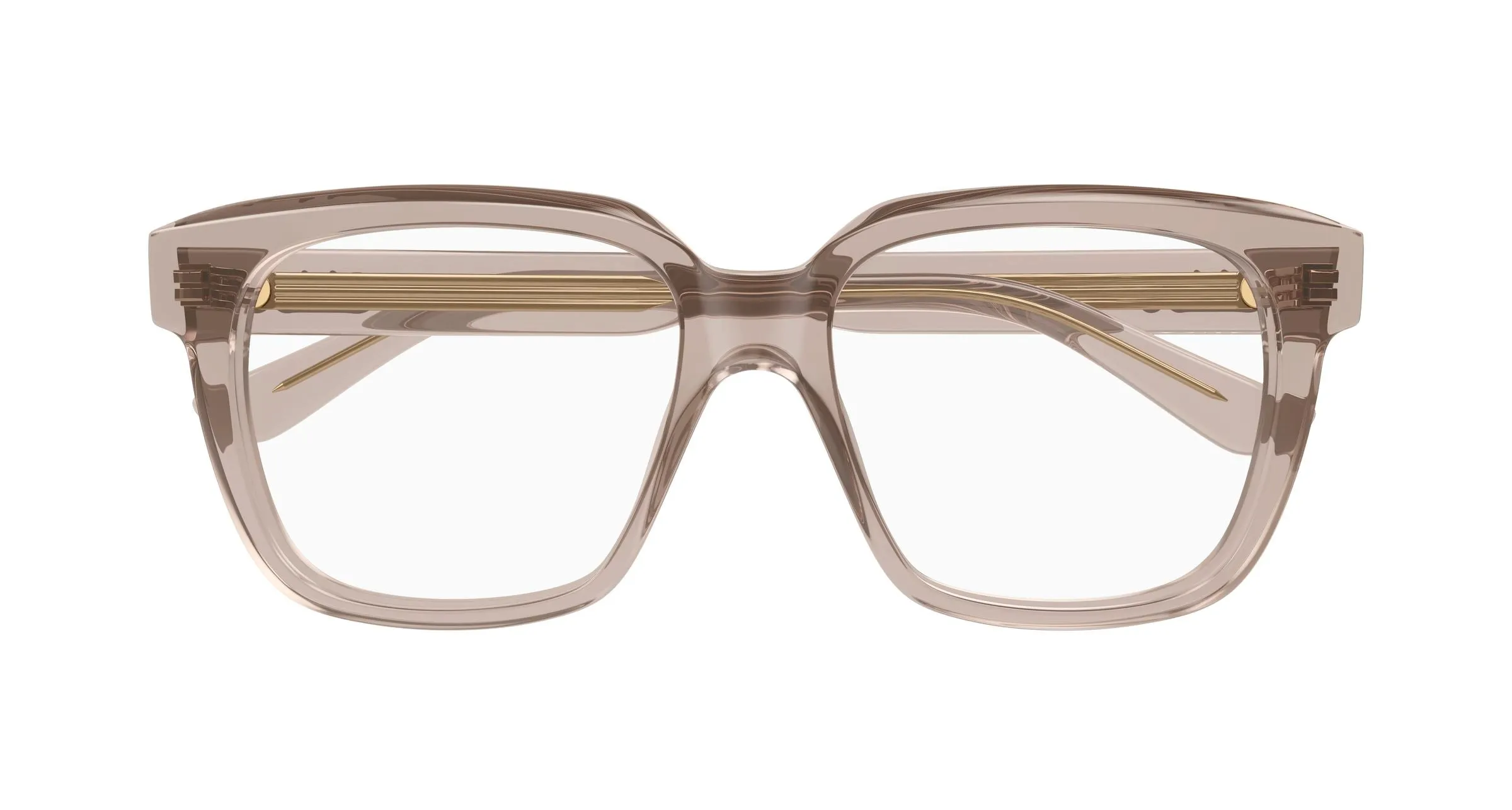Chloé CH0340O 009 Montature da vista Acetato Marrone Trasparente Geometrica - immagine 2