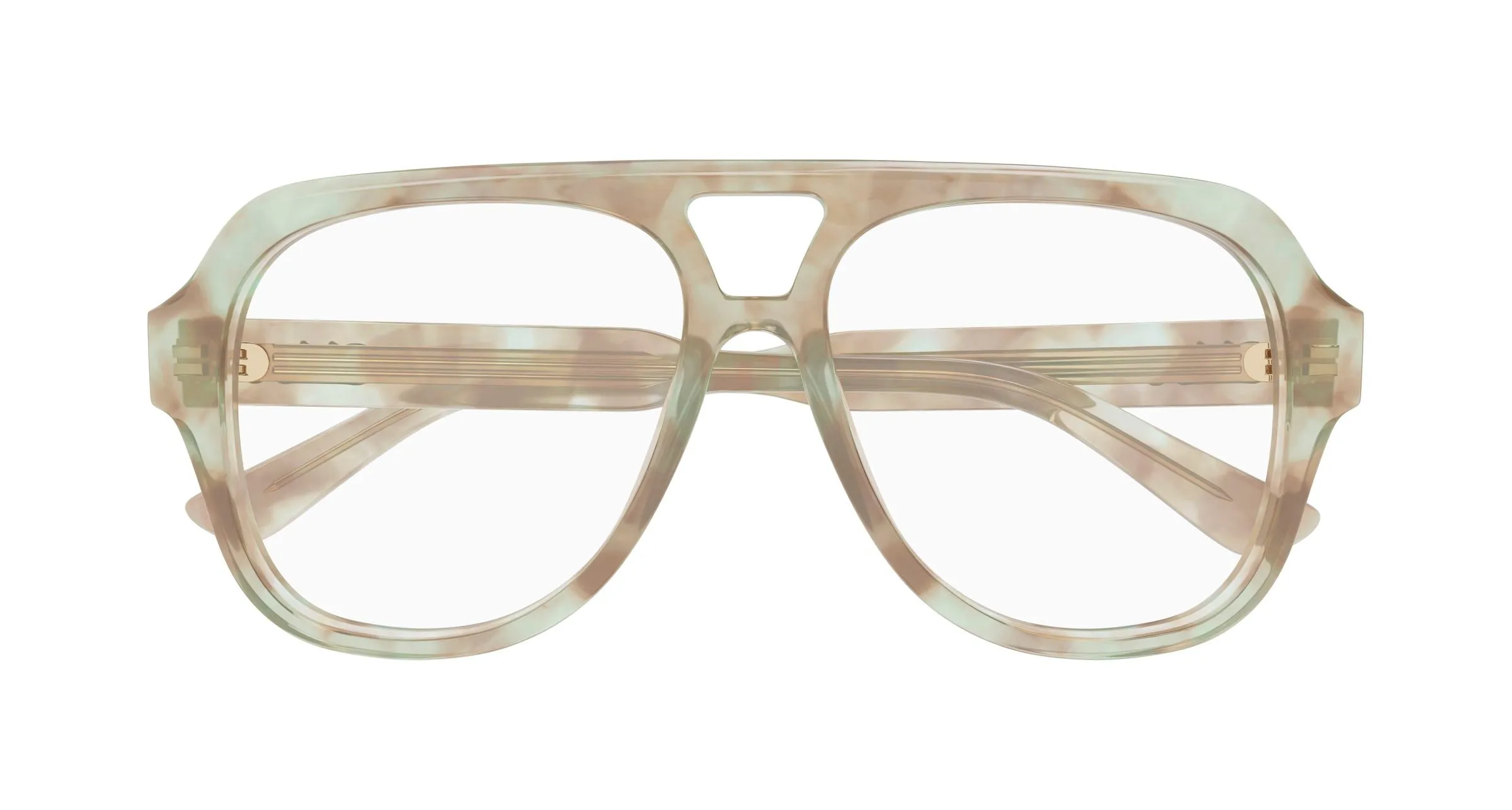 Chloé CH0339O 005 Montature da vista Acetato Havana Trasparente Pilot - immagine 2