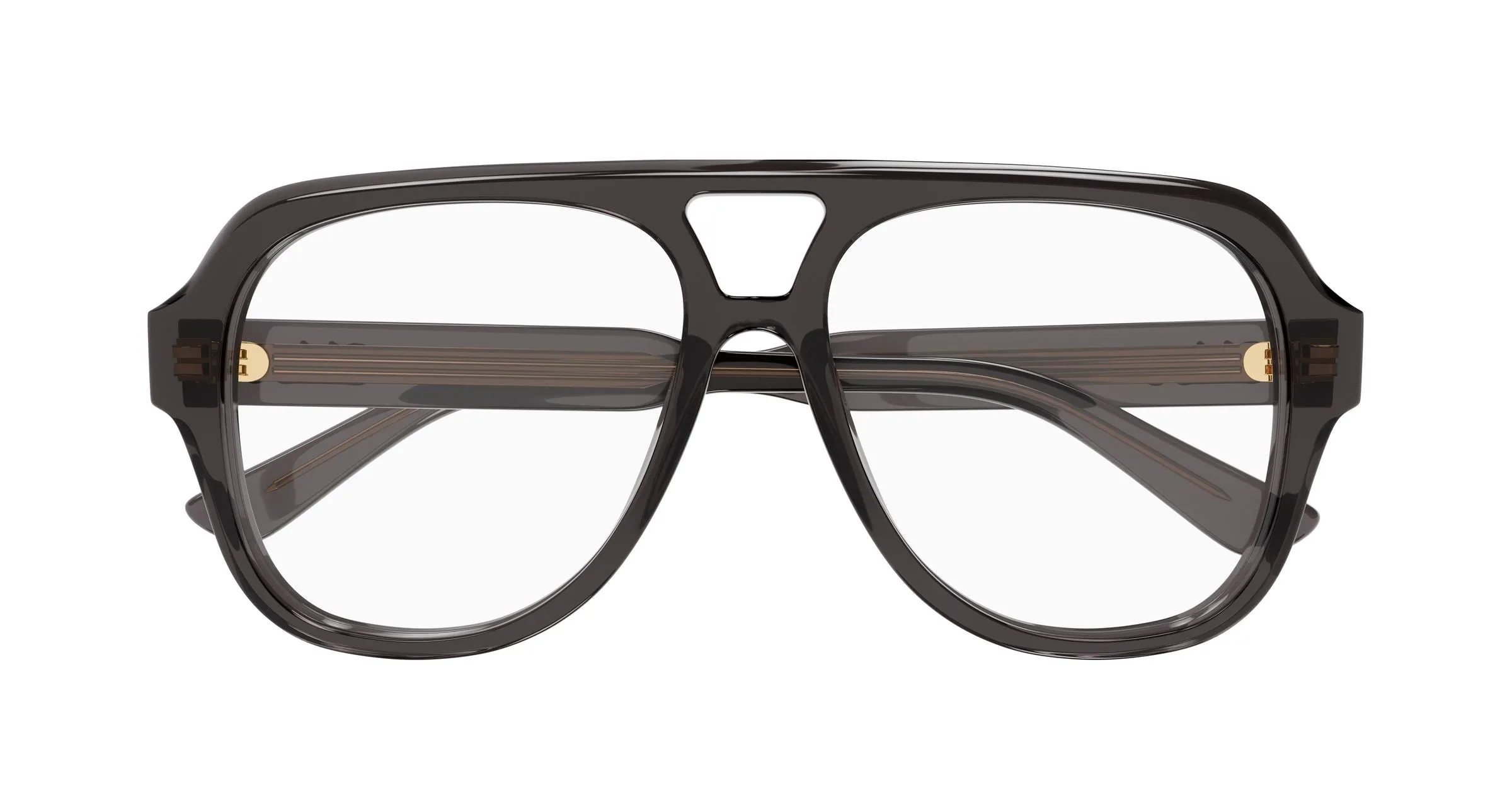 Chloé CH0339O 001 Montature da vista Acetato Grigio Trasparente Pilot - immagine 2
