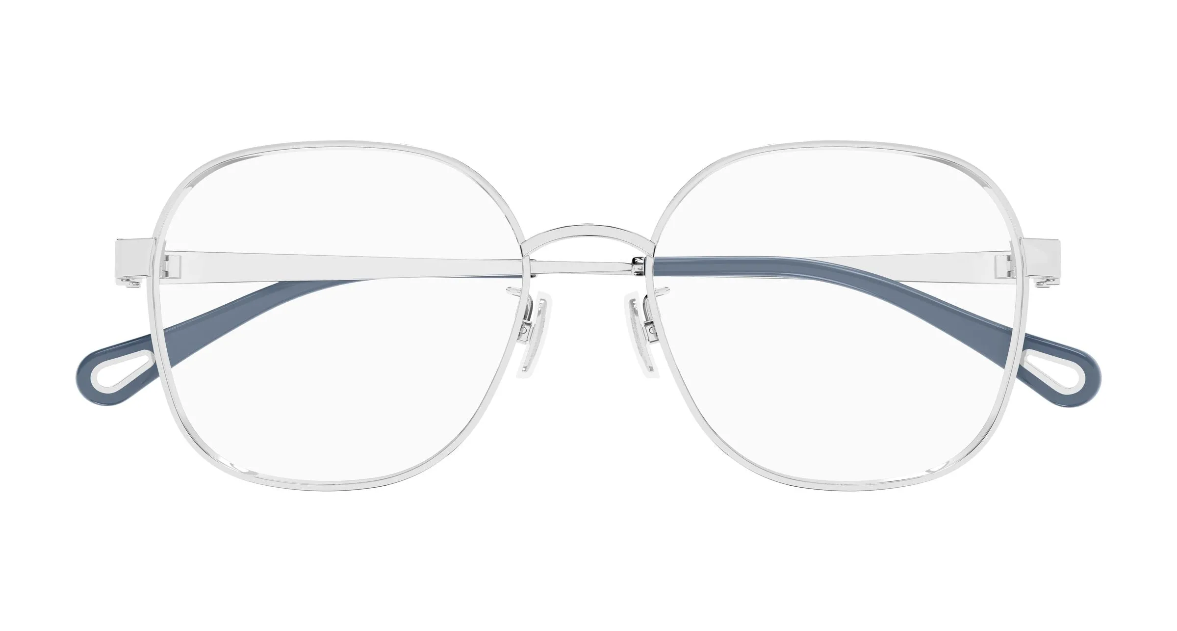 Chloé CH0337OA 002 Montature da vista Metallo Argento Trasparente Geometrica - immagine 2